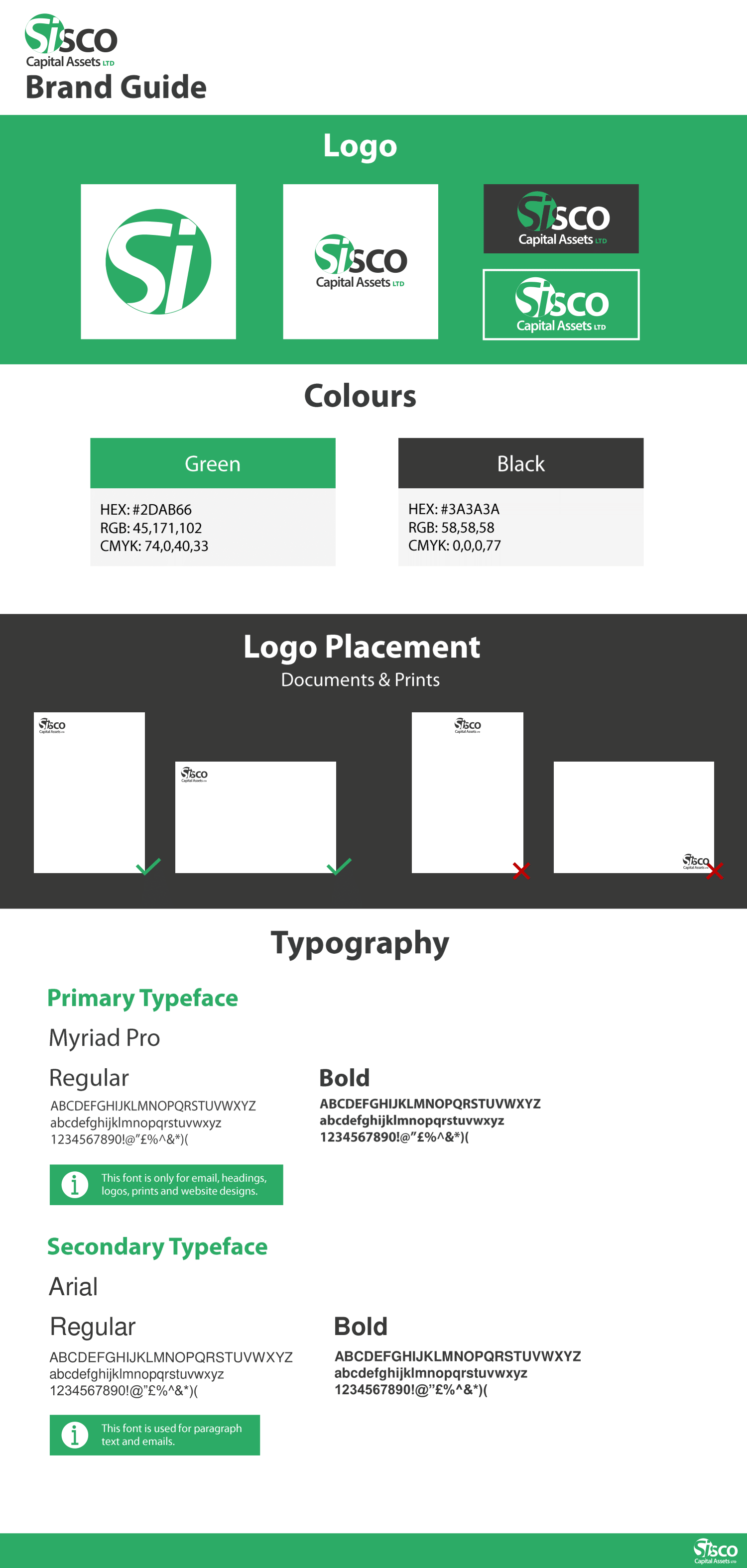 Sisco Capital Assets Mini Brand Guide