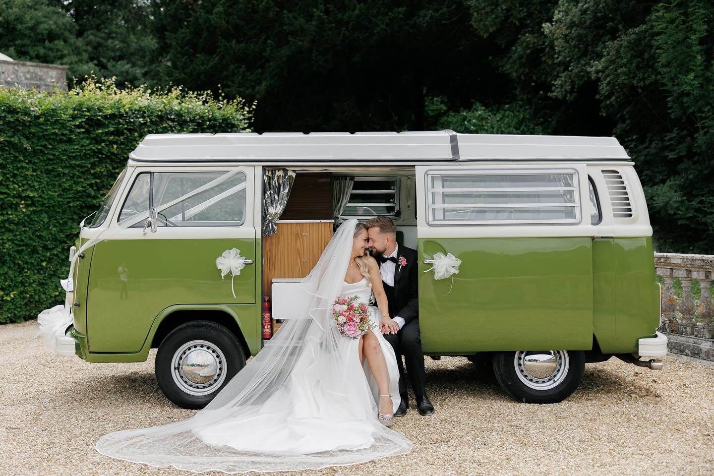 💚 25.06.2025 💚

We got married on Wednesday with Olive in tow 🫒

Olive has been a huge part of our journey together as we also got engaged in her on the coast of budleigh salterton watching the early morning sunrise, so it was only right that she 