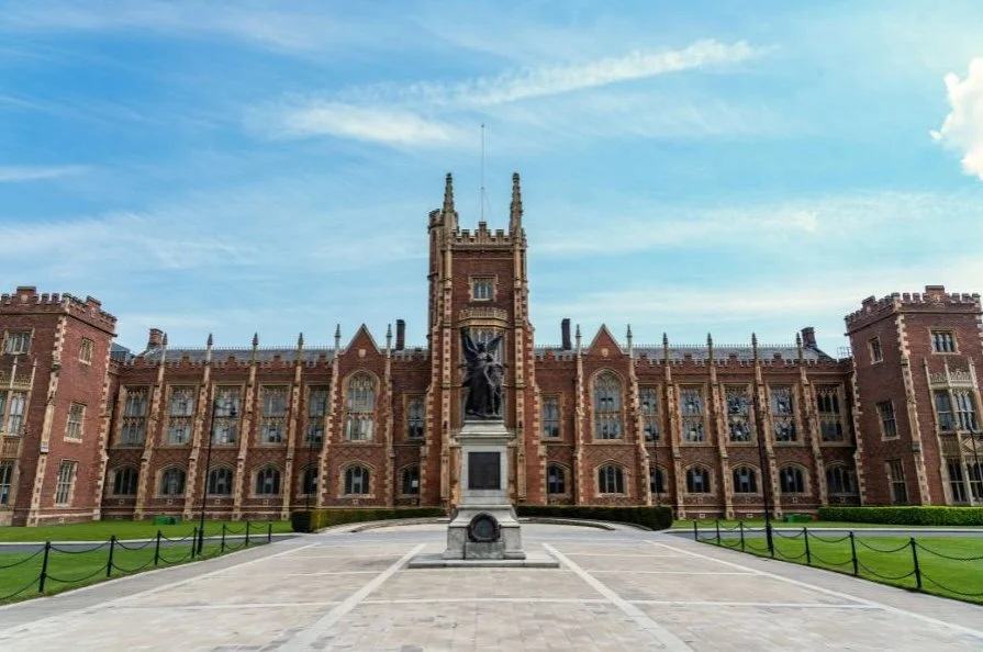 Royal University London frontage on a sunny day.