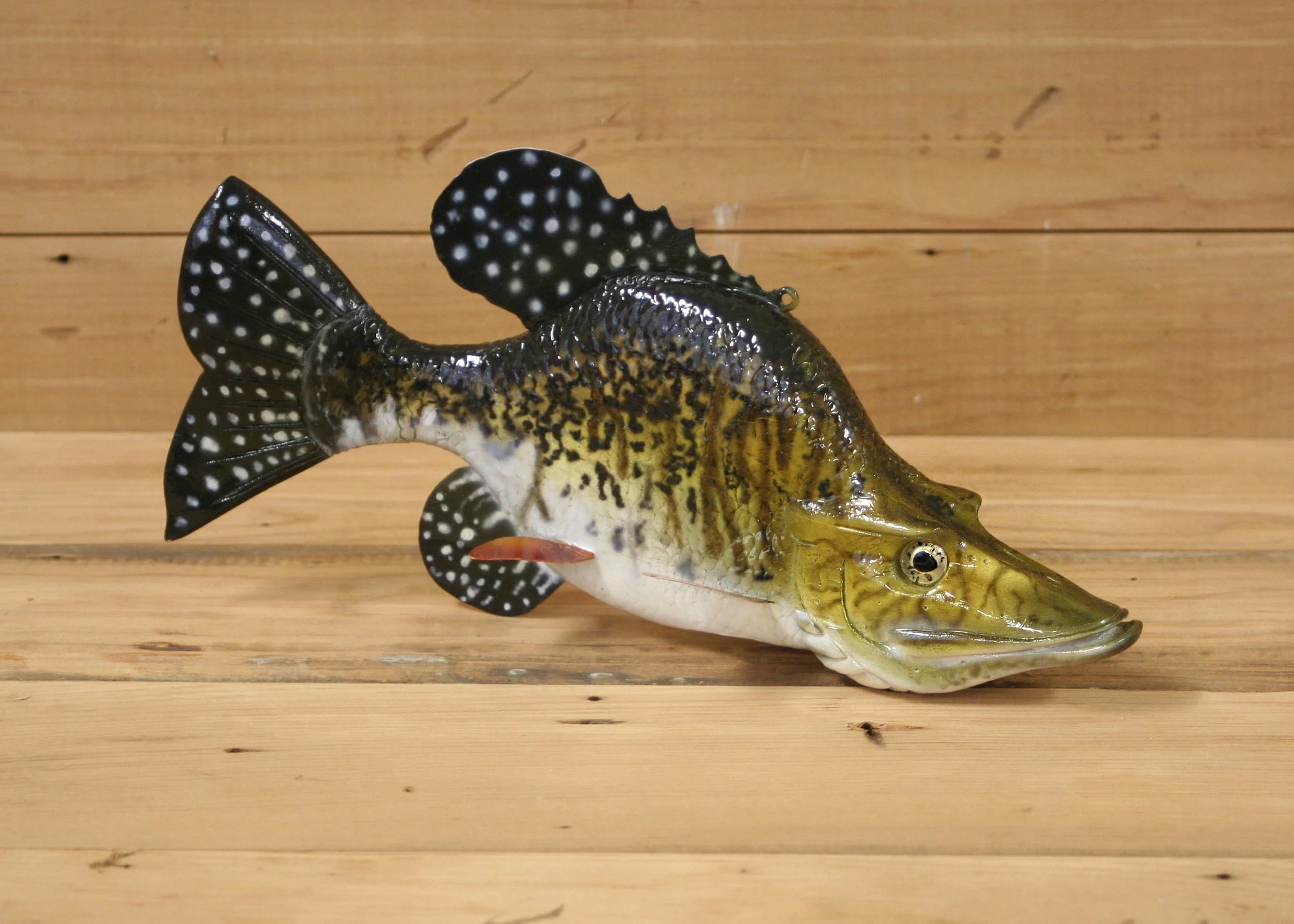 10" Folk Art Fish Decoy by Evan Kolstad