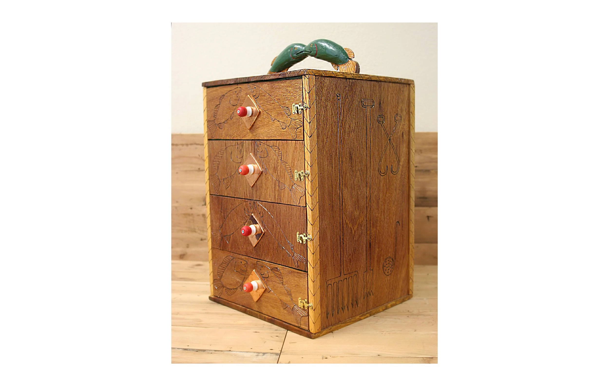 13"x13"x19" Decoy Box by Ron Hamm