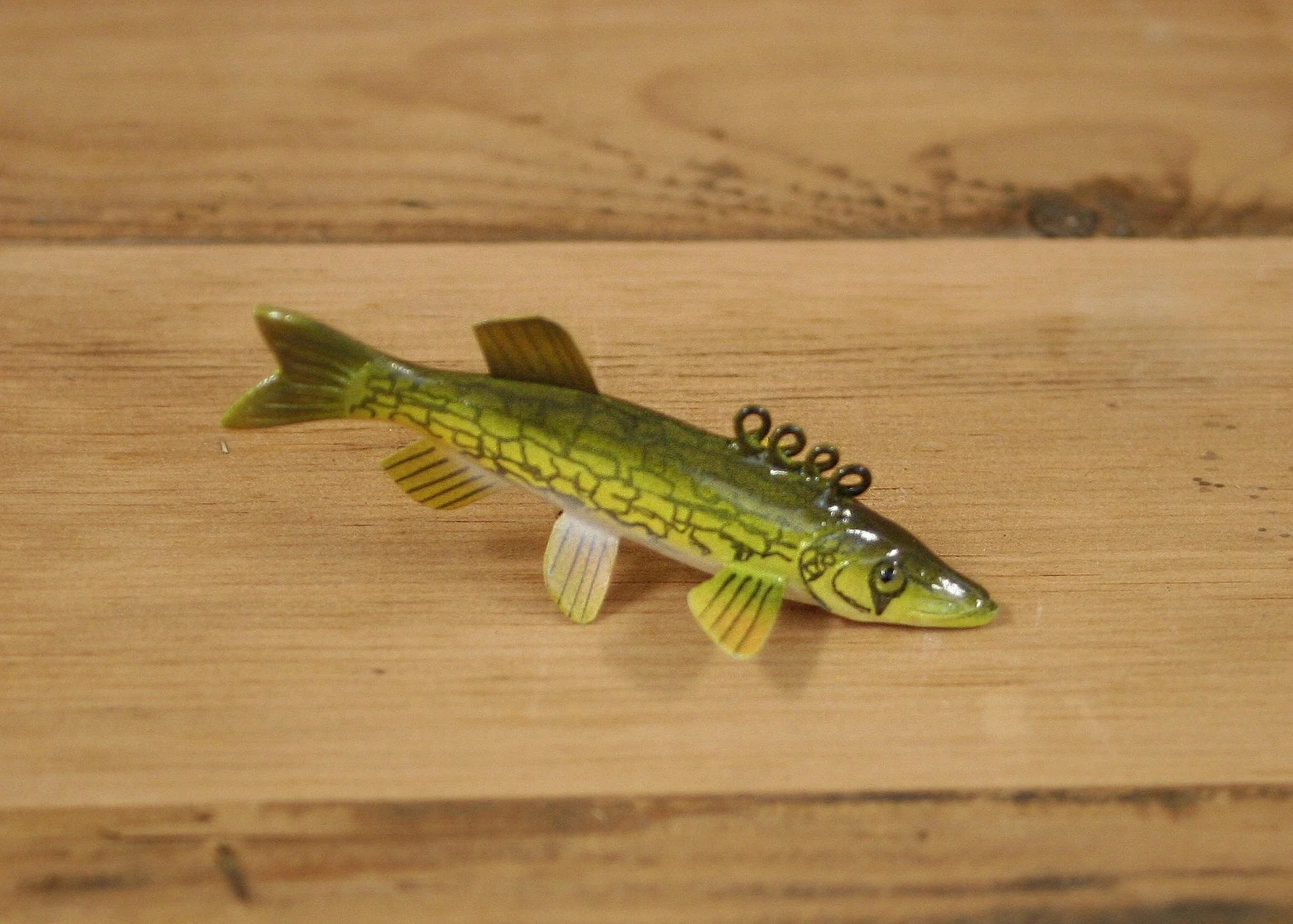 3" Airbrush Chain Pickerel by Sharon Thomas