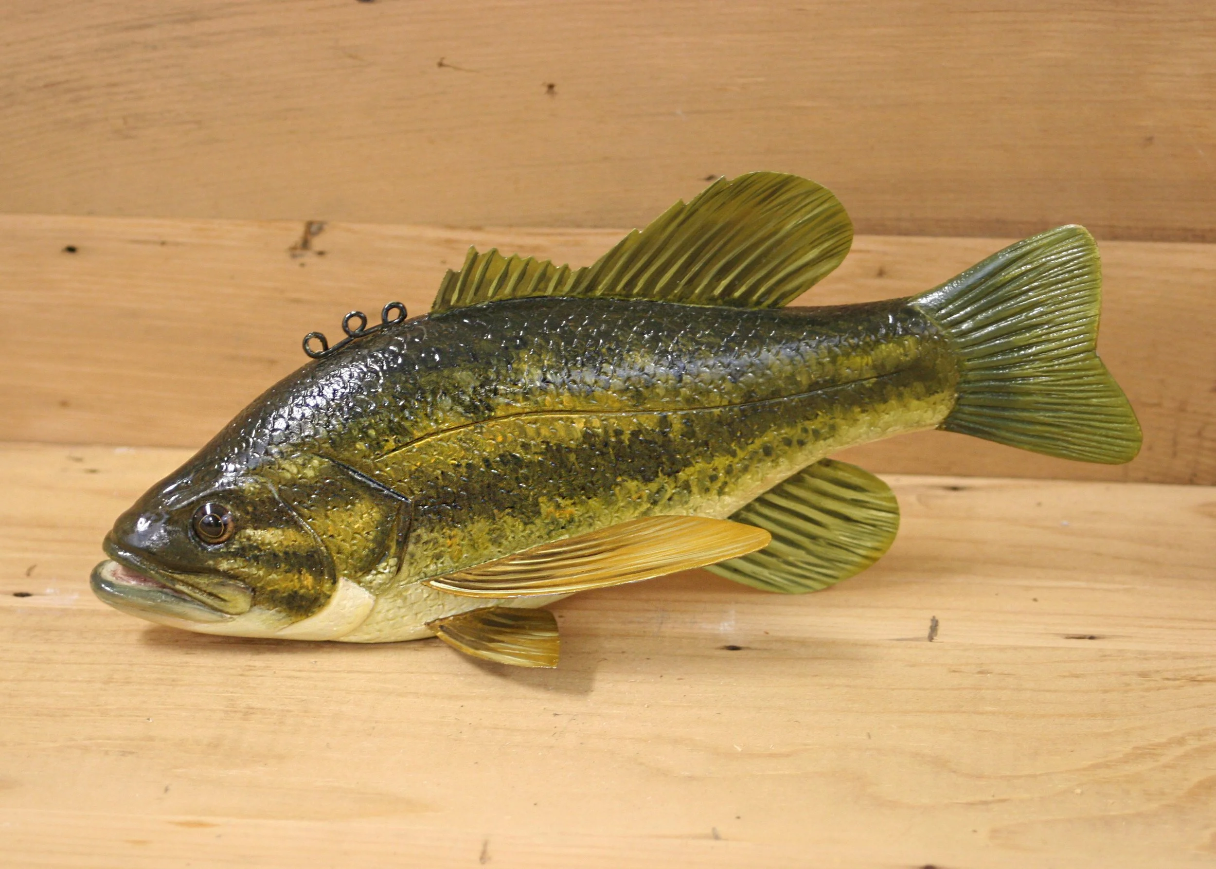 9" Hand Painted Large Mouth Bass by Bob Johnson