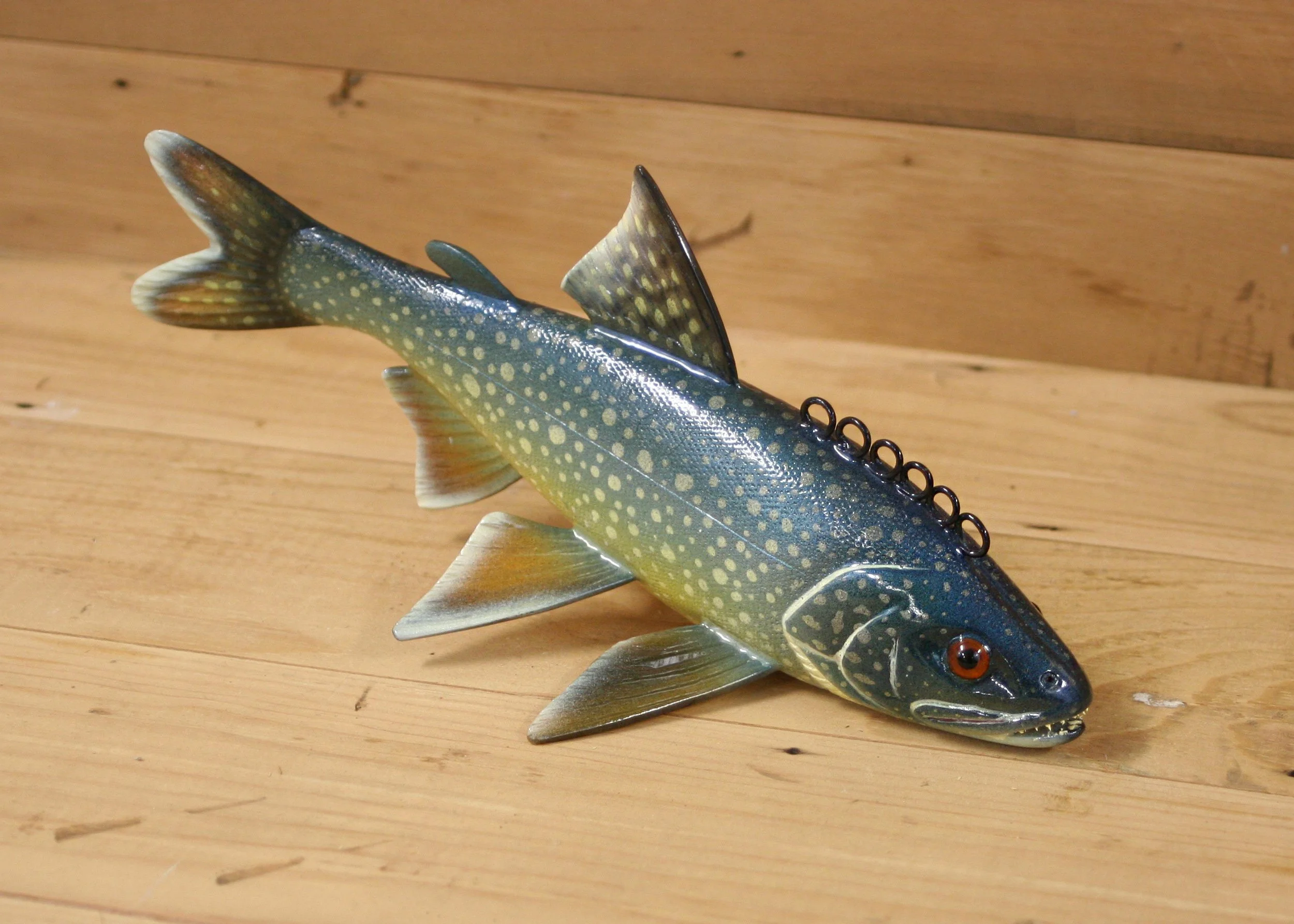 10" Trout Fish Decoy by Paul McNeal