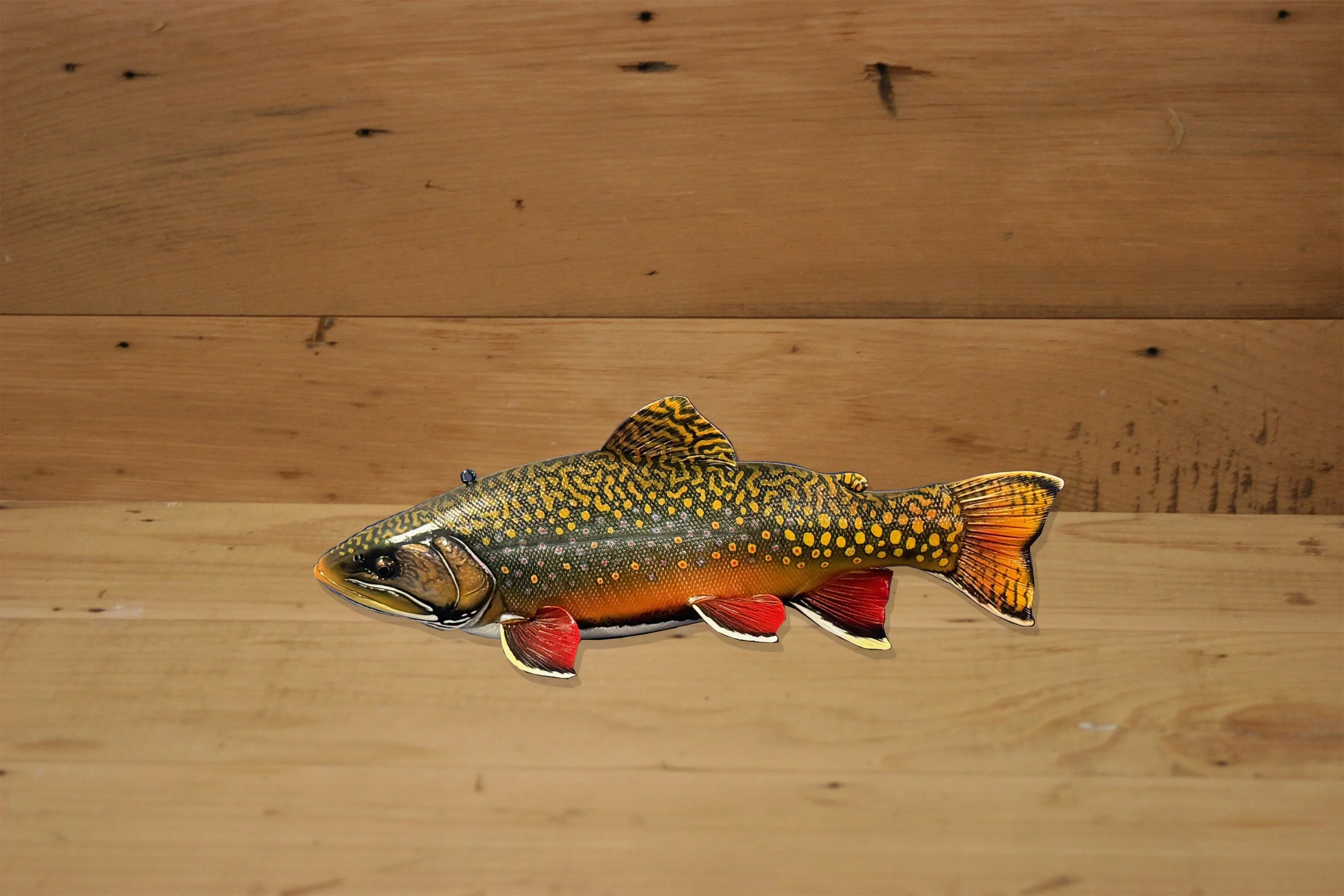 2nd place World Cup of Fish Decoys: 12" Brook Trout by Jacob Sazama