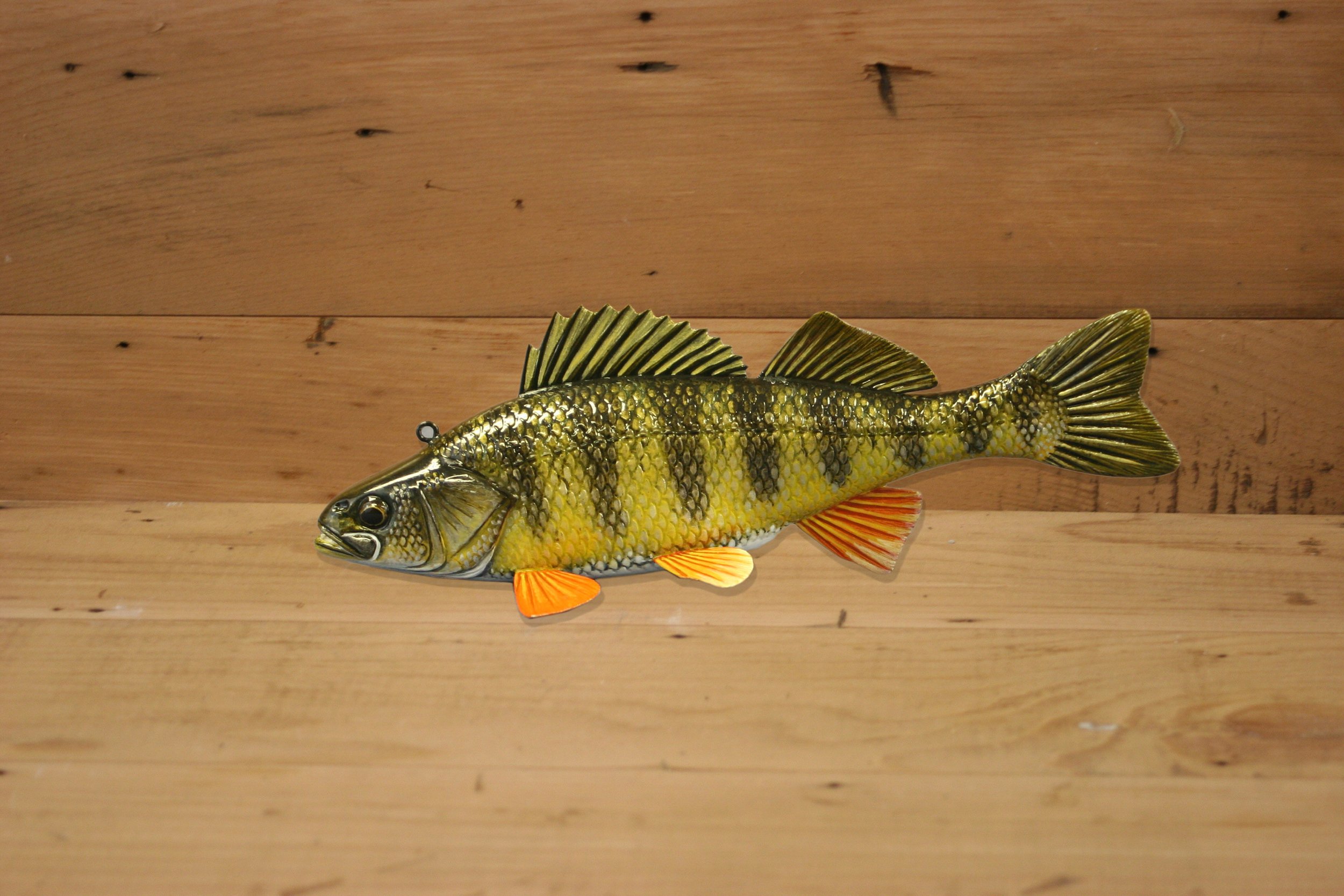 9" Hand Painted Perch by Jacob Sazama