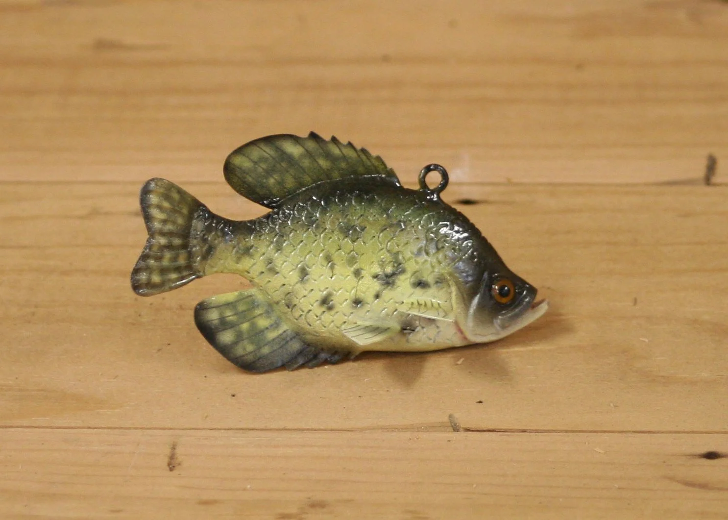 3" Airbrush Black Crappie by Sharon Thomas