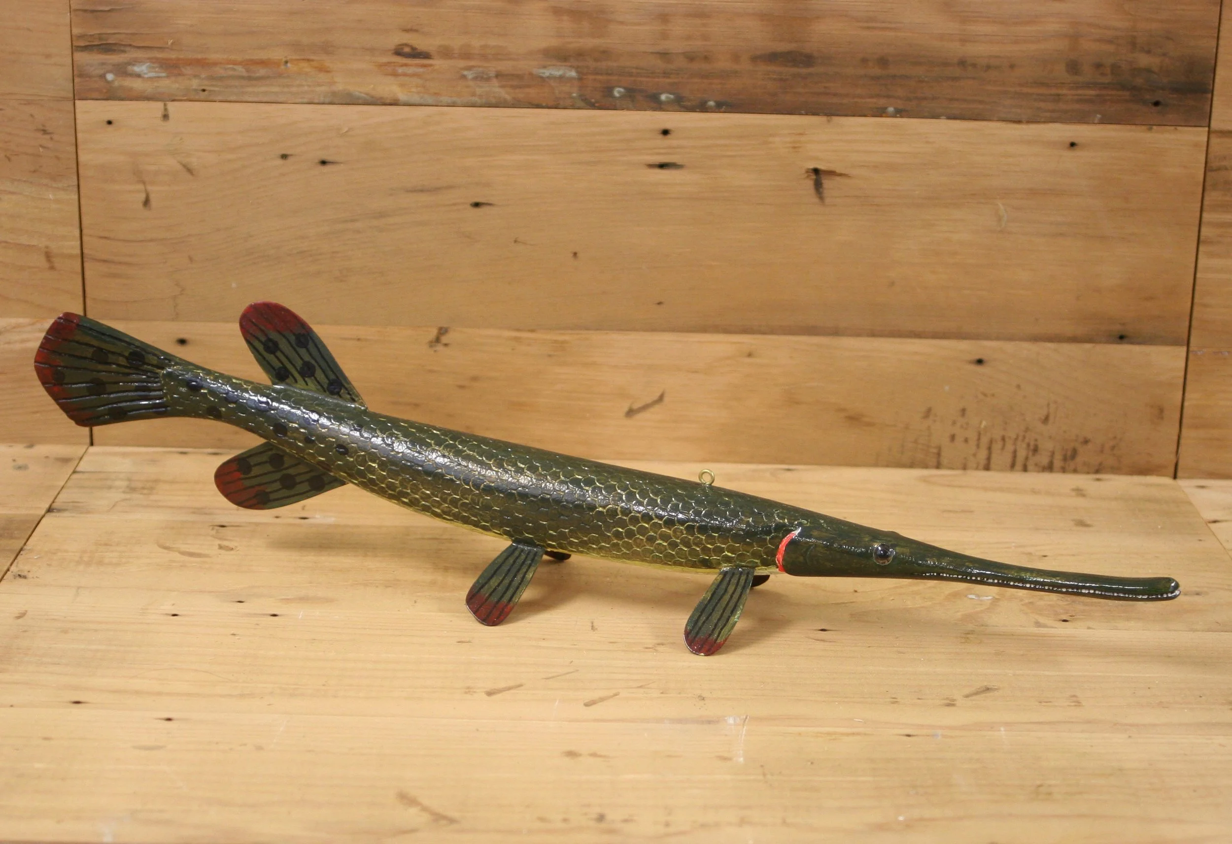18" Hand Painted Gar by David C. Beighley