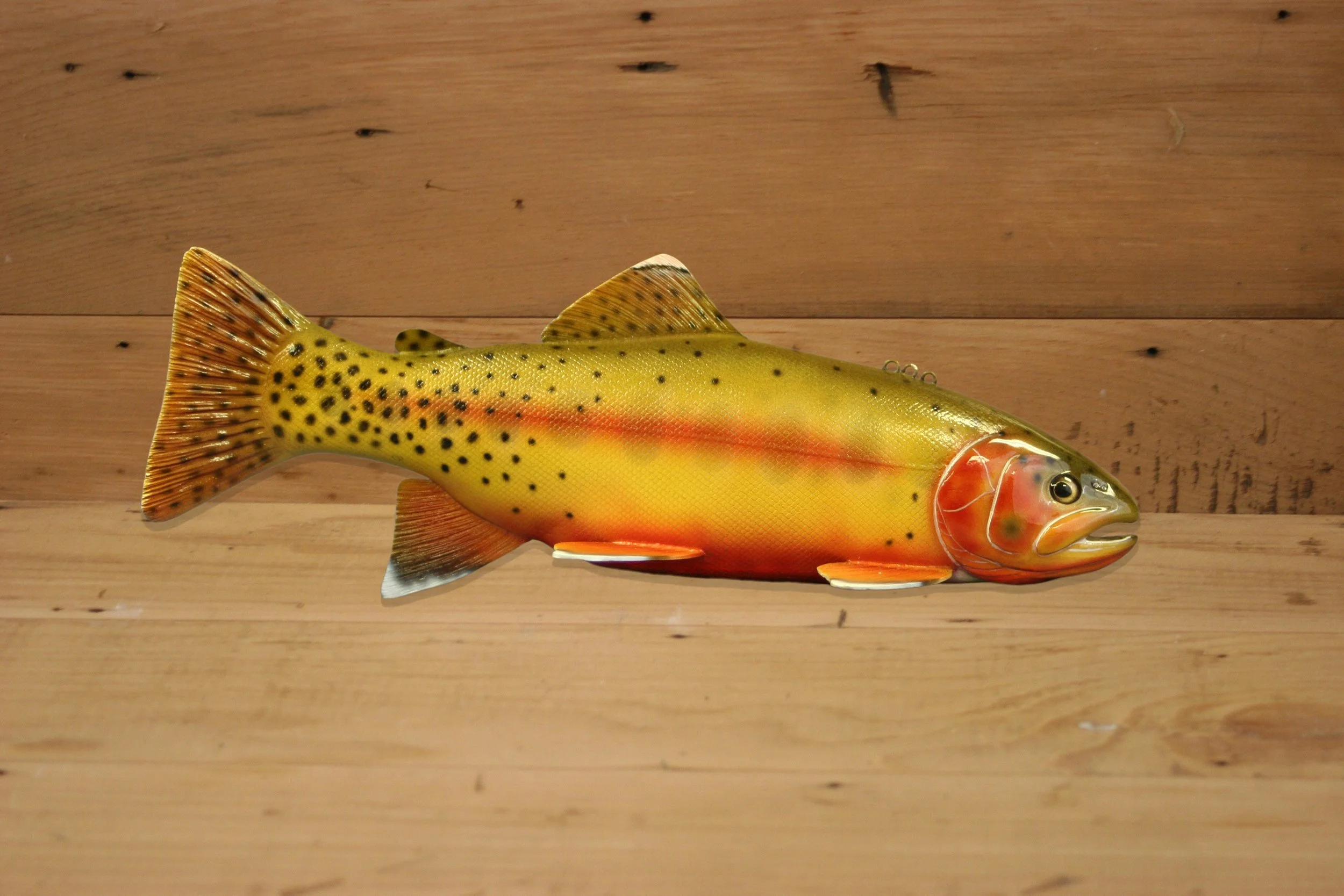10" Airbrush Golden Trout by Kerry Wolgast