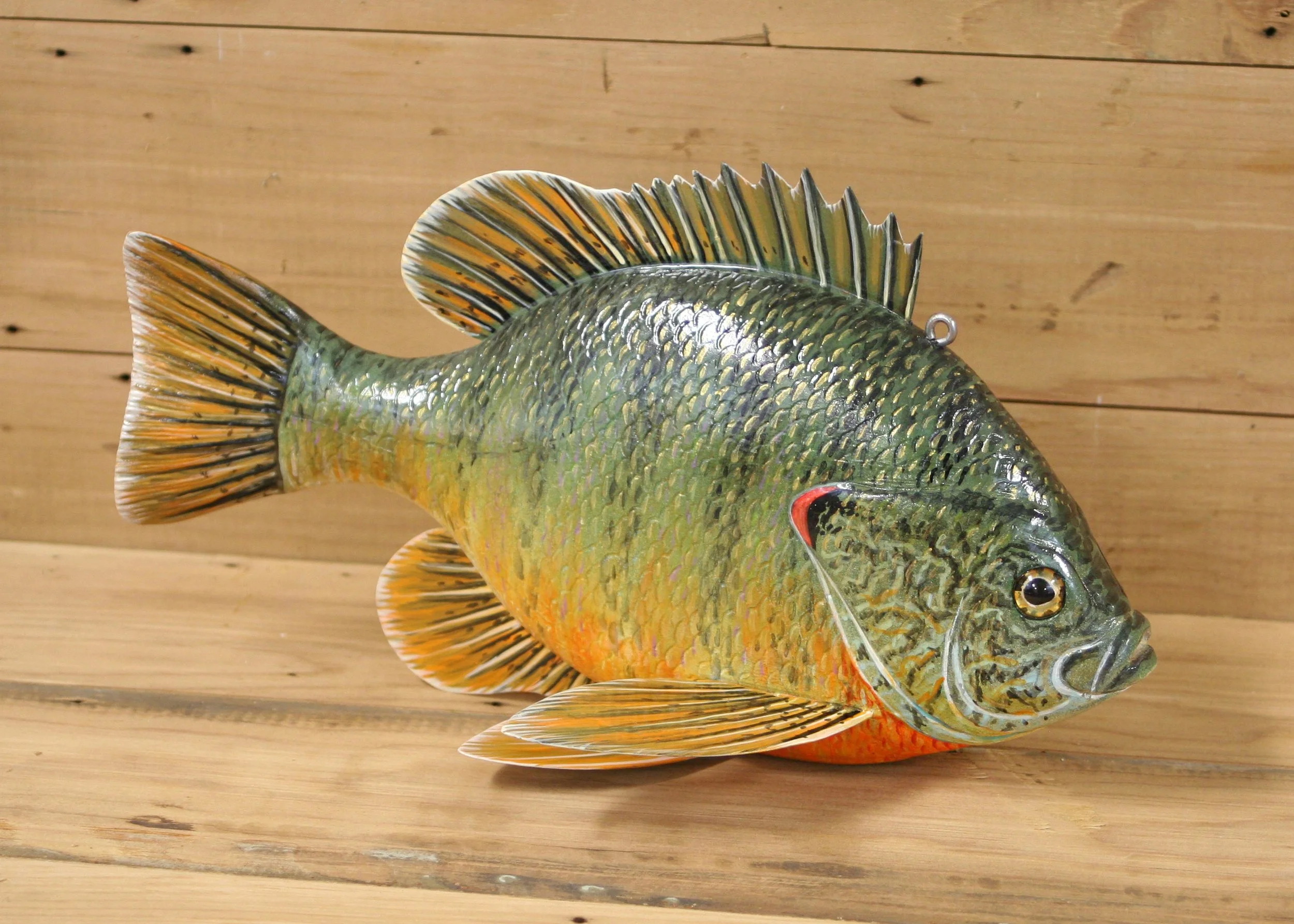12" Hand Painted Sunfish by Dean Steffen