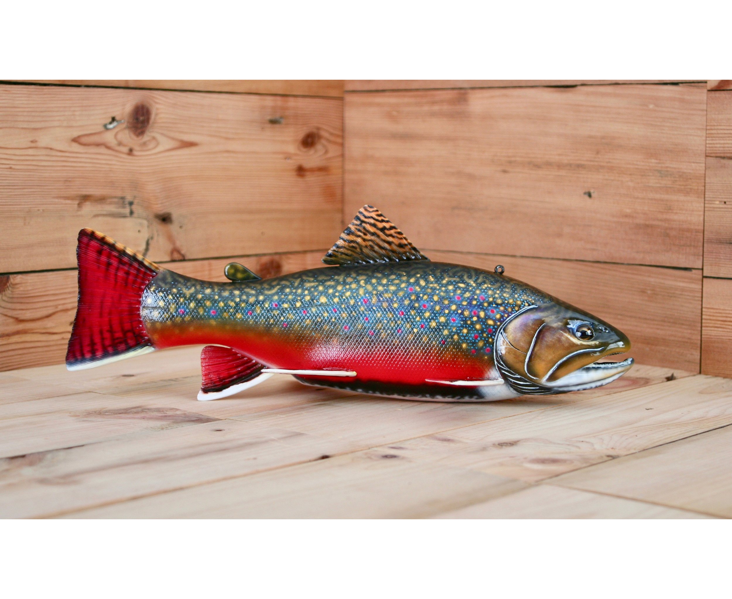 14" Breeding Male Brook Trout by Kerry Wolgast