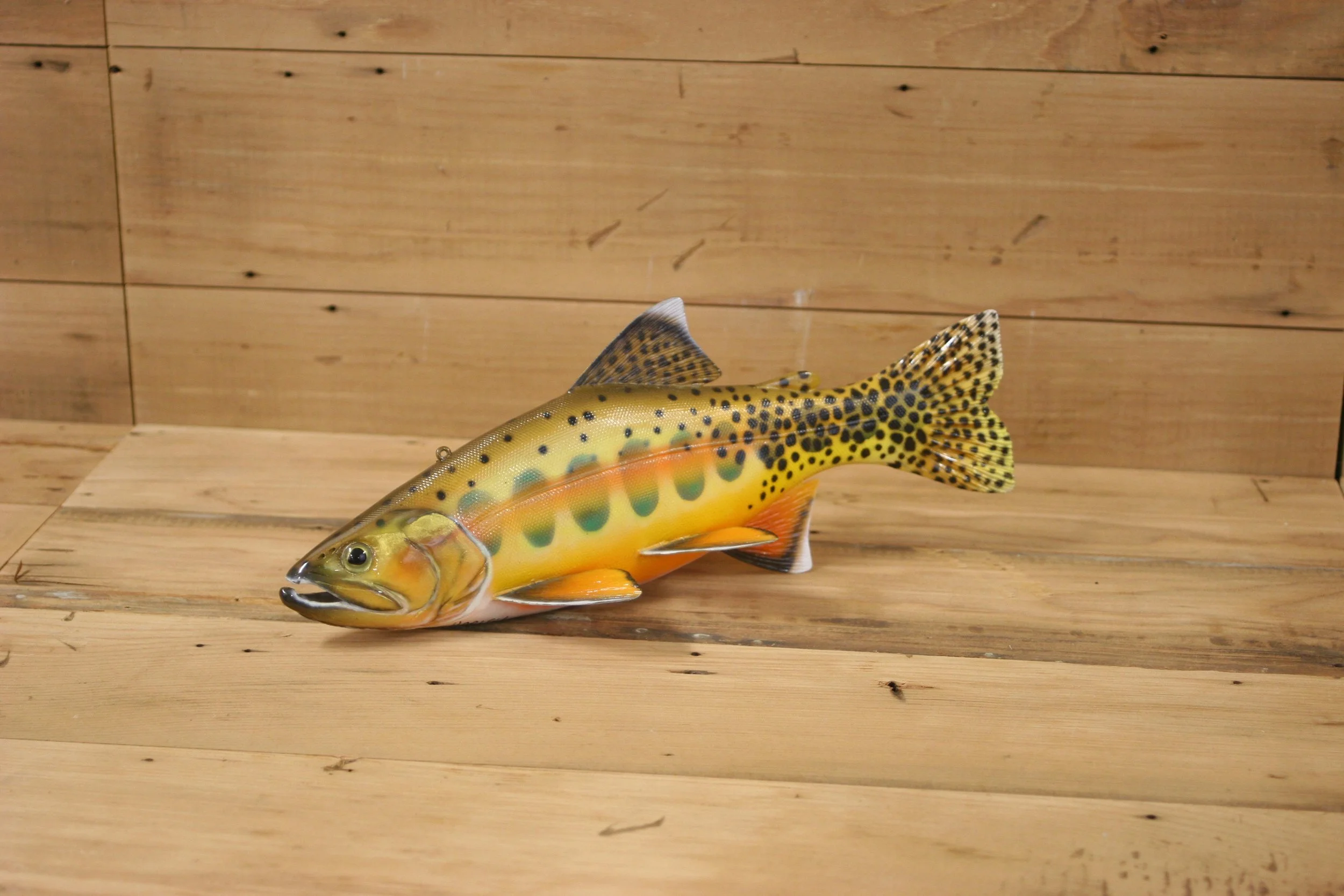 11" Airbrush Golden Trout by Harley Ragan