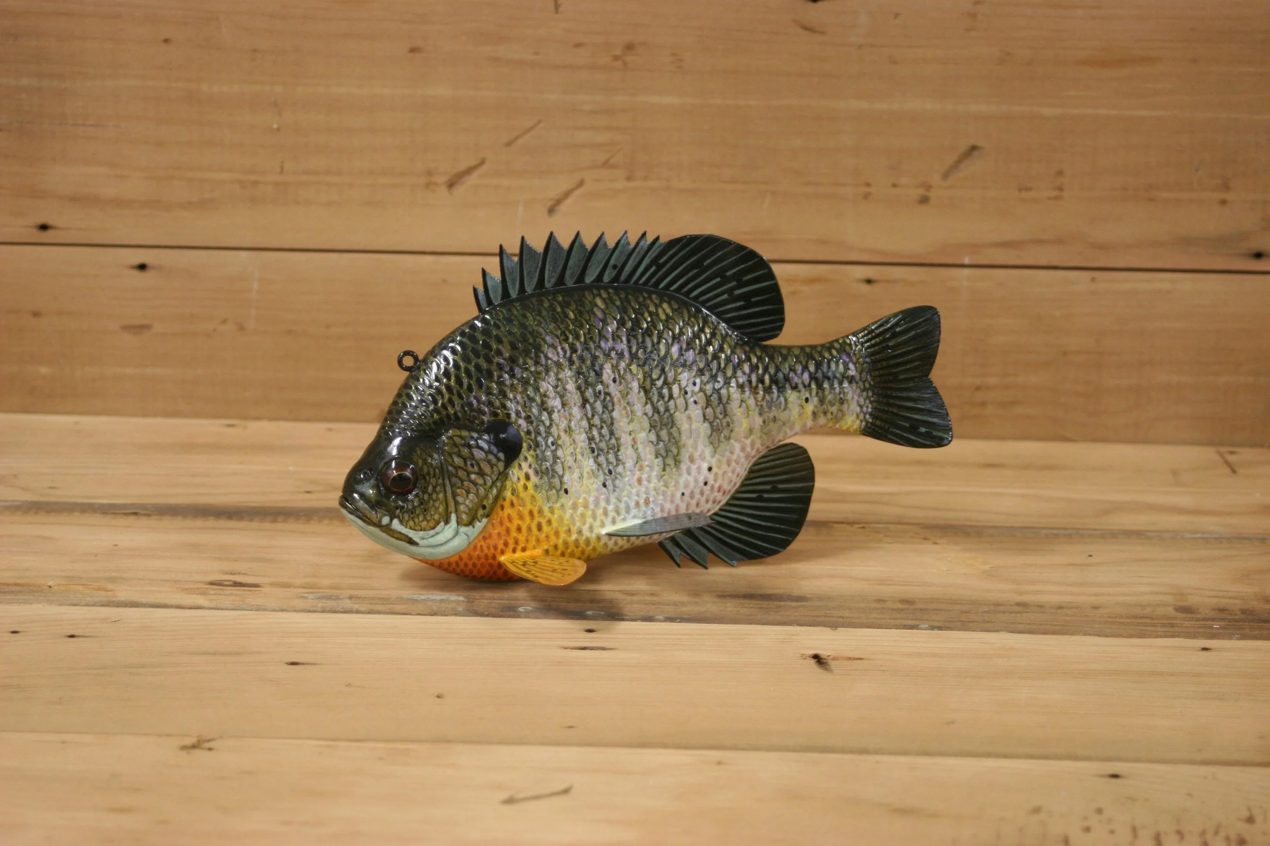 2nd Place: 8" Hand Painted Bluegill by Jacob Sazama