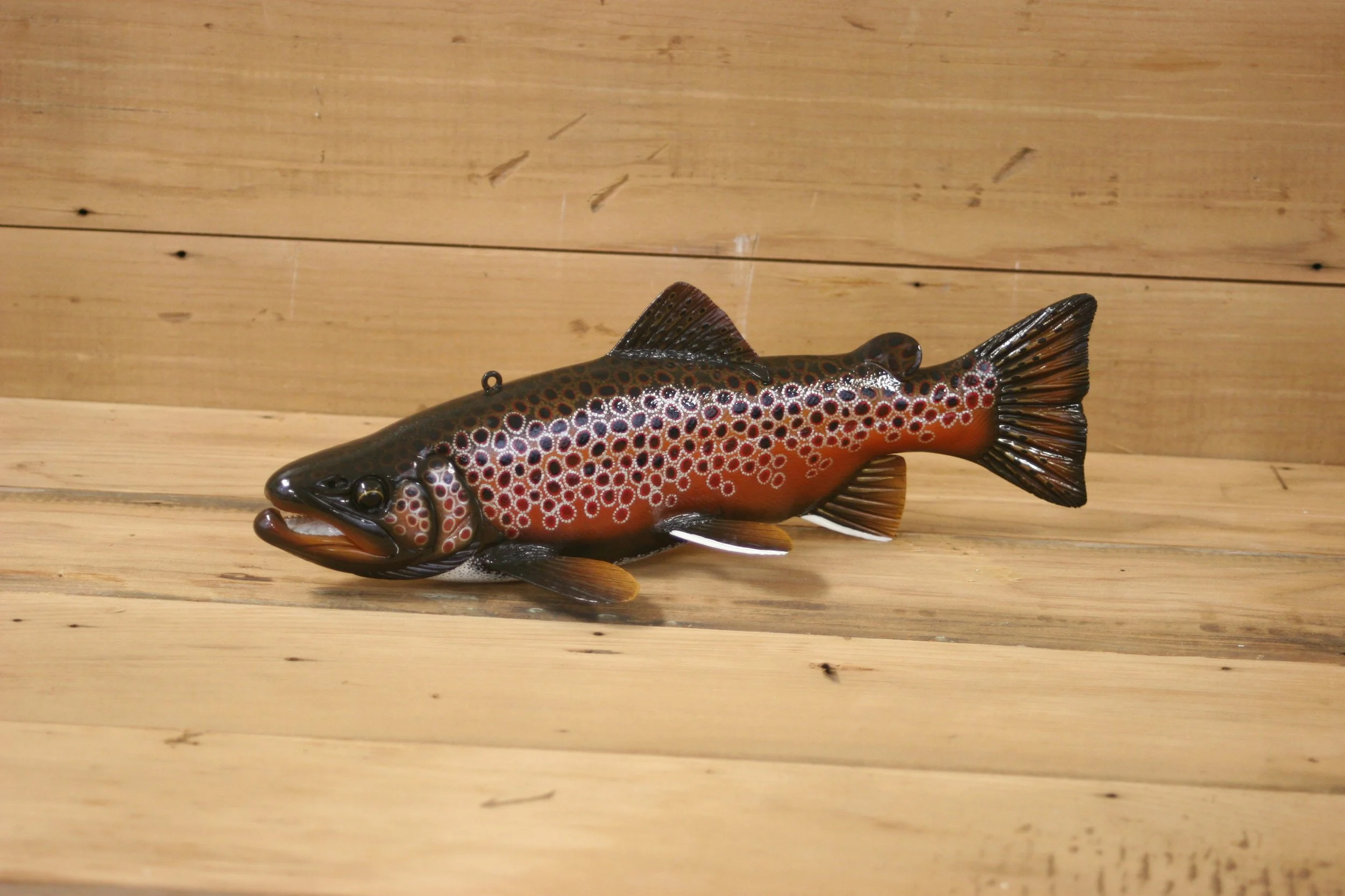North American World Cup of Fish Decoys 3rd Place: 11" Brown Trout by Tony Sazama