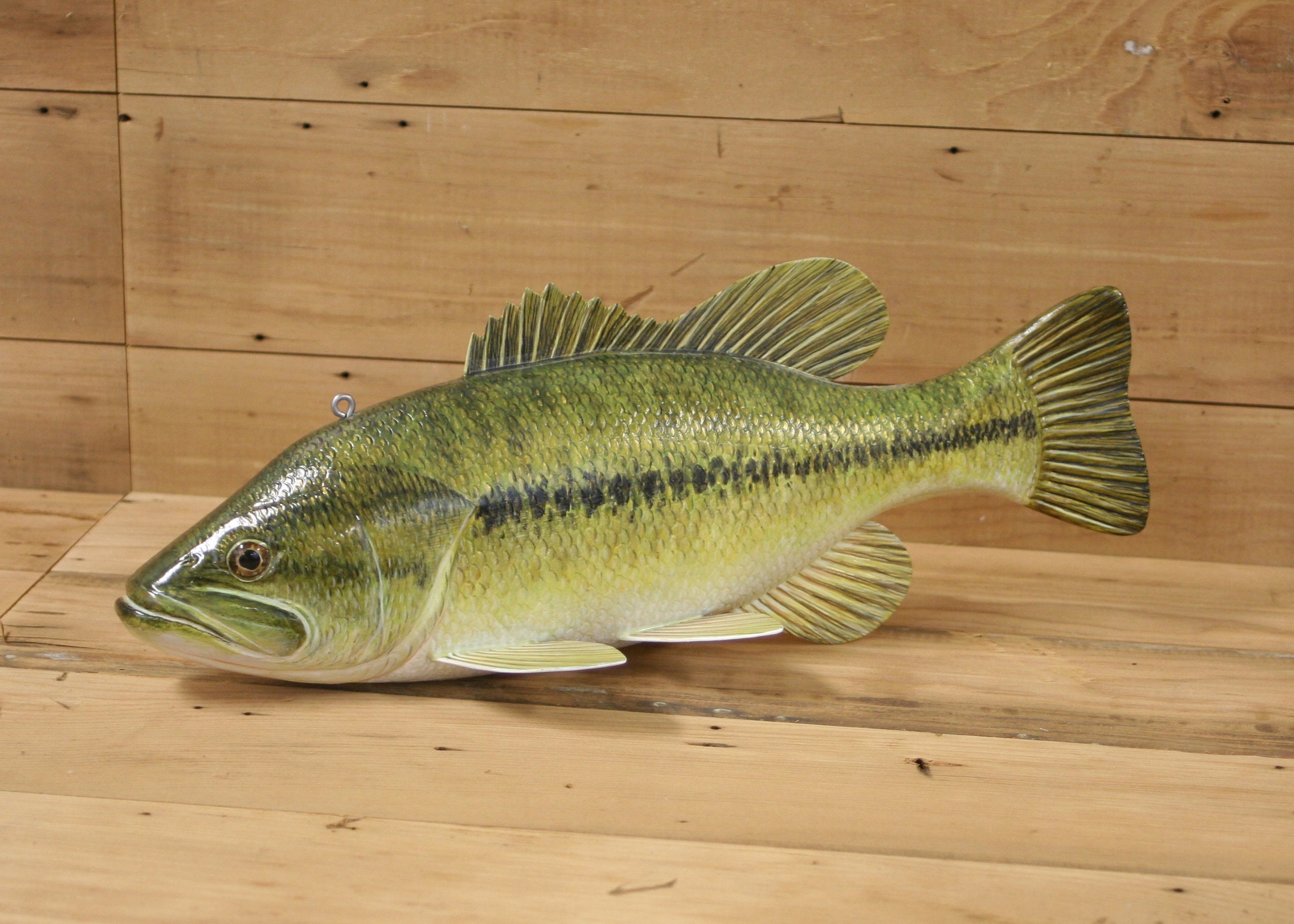 14" Hand Painted Largemouth Bass by Dean Steffen