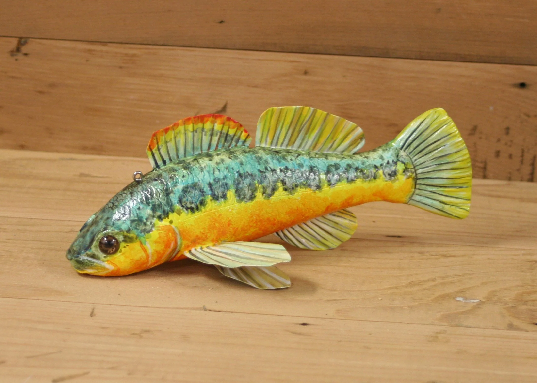 7" Hand Painted Tangerine Darter by Dean Steffen