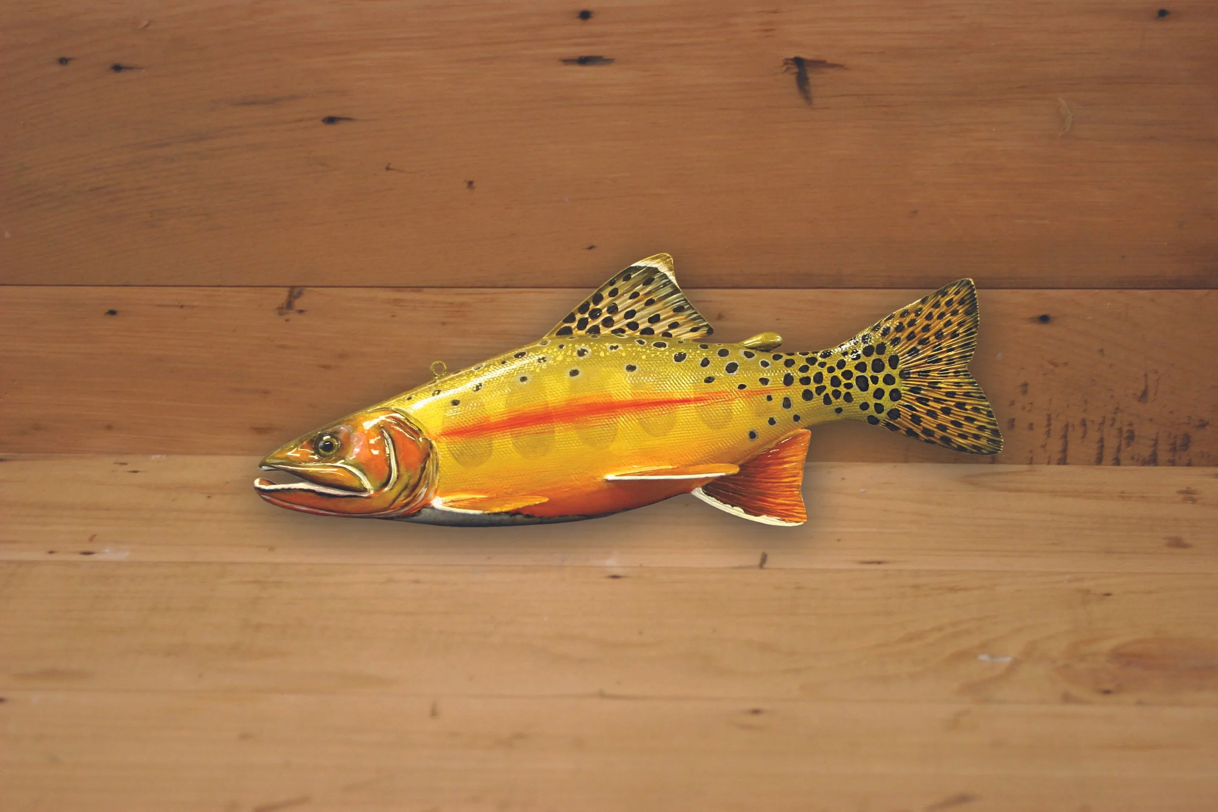 10" Hand Painted Golden Trout by Harley Ragan