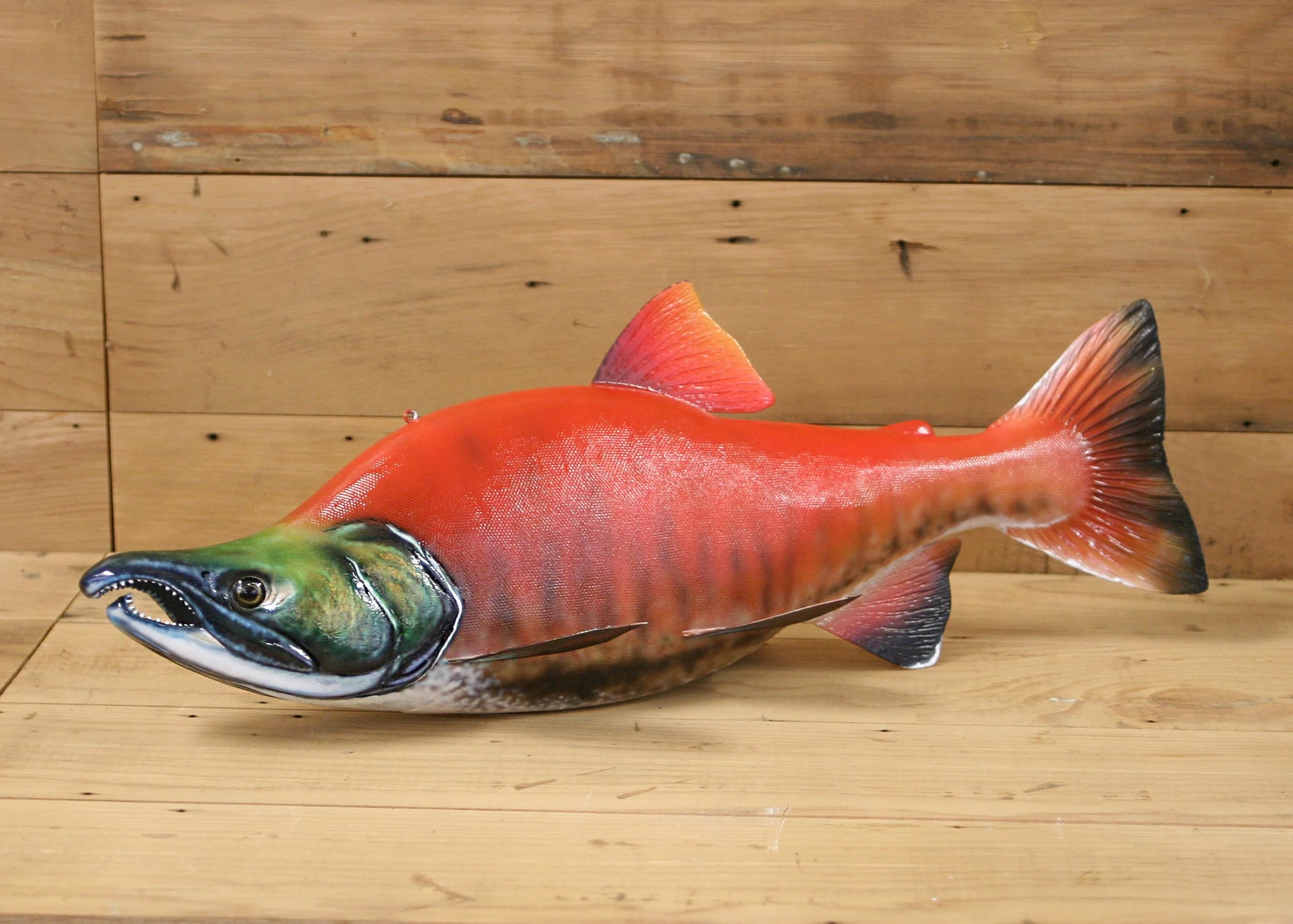 17" Airbrush Sockeye Salmon by Harley Ragan