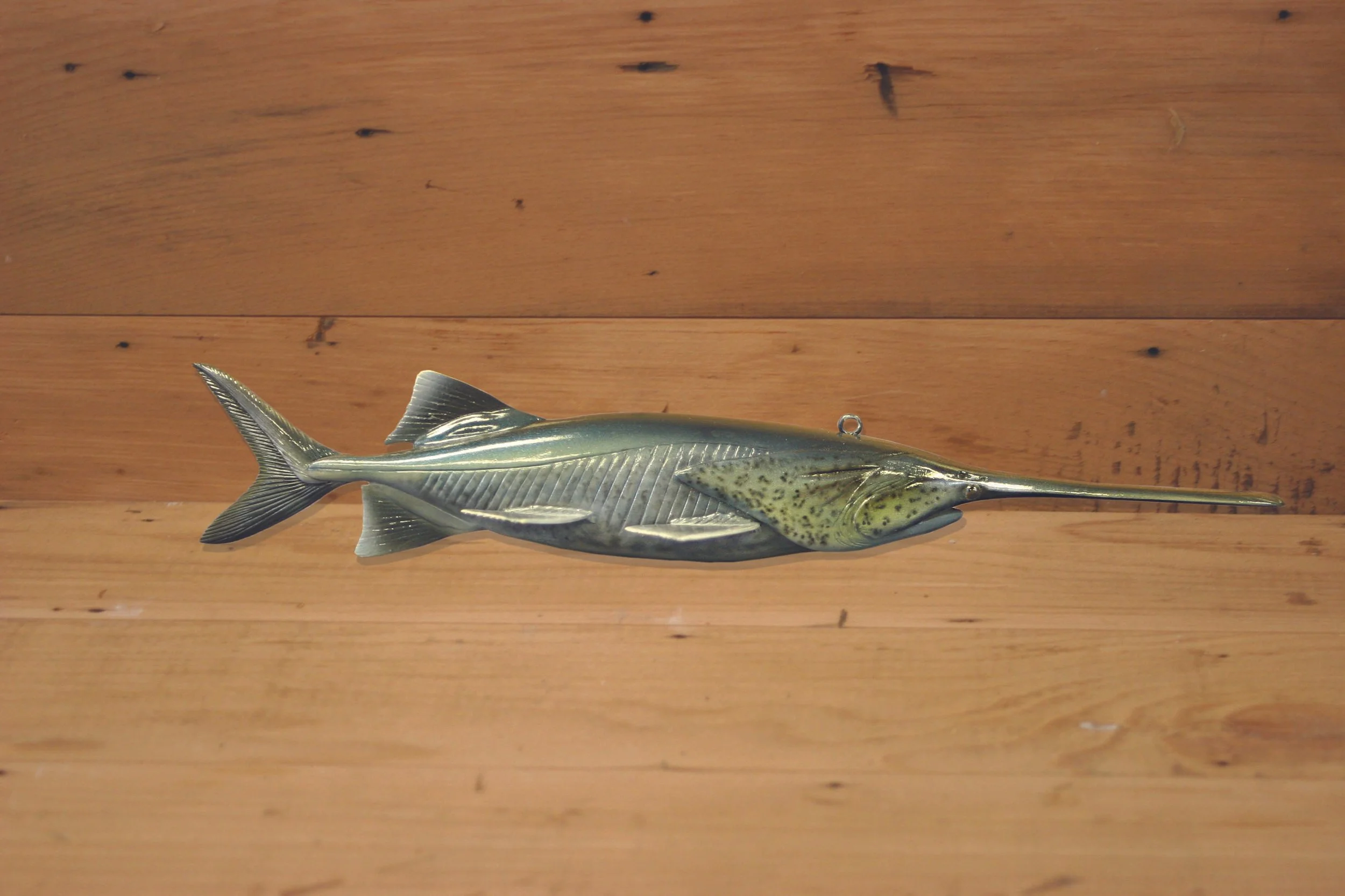 10" Airbrush Paddlefish by Troy Helget