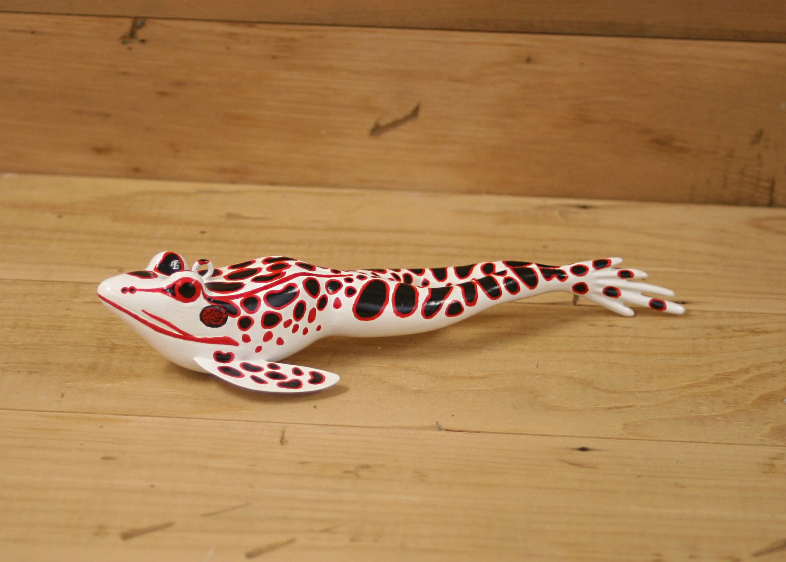 8" Folk Art Frog by Jacob Sazama