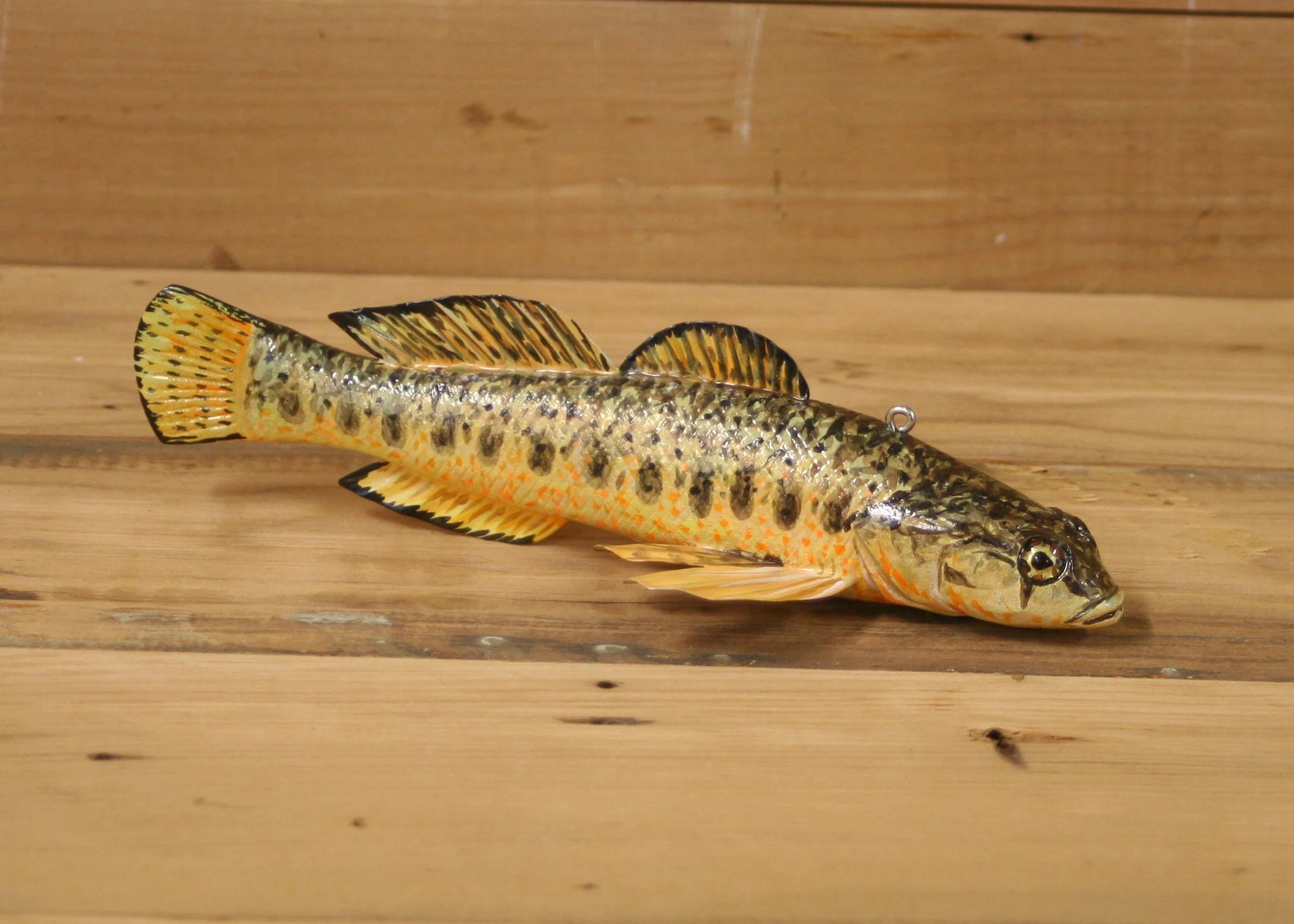 8" Hand Painted Striated Darter by Dean Steffen