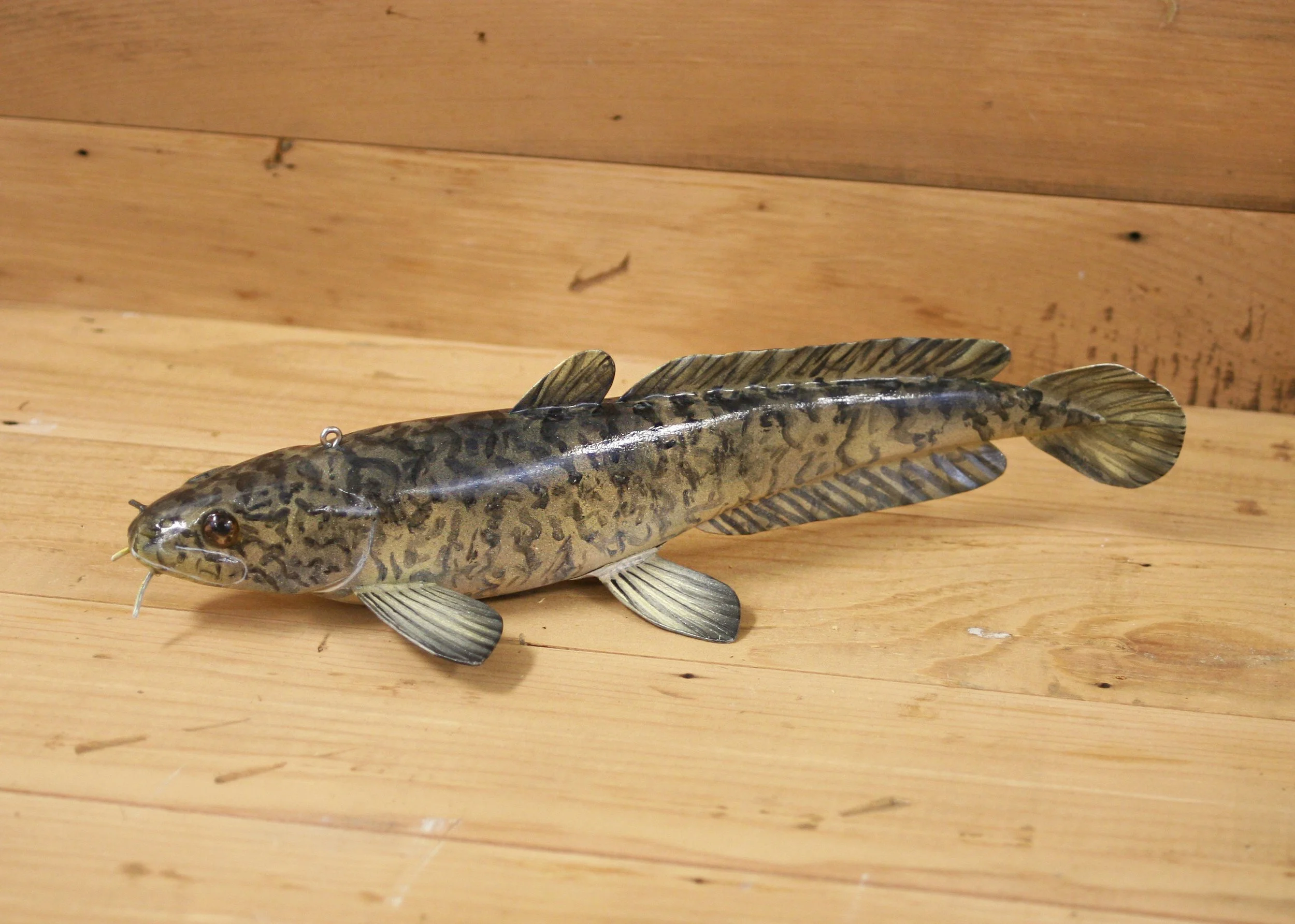 11" Hand Painted Eelpout by Dean Steffen
