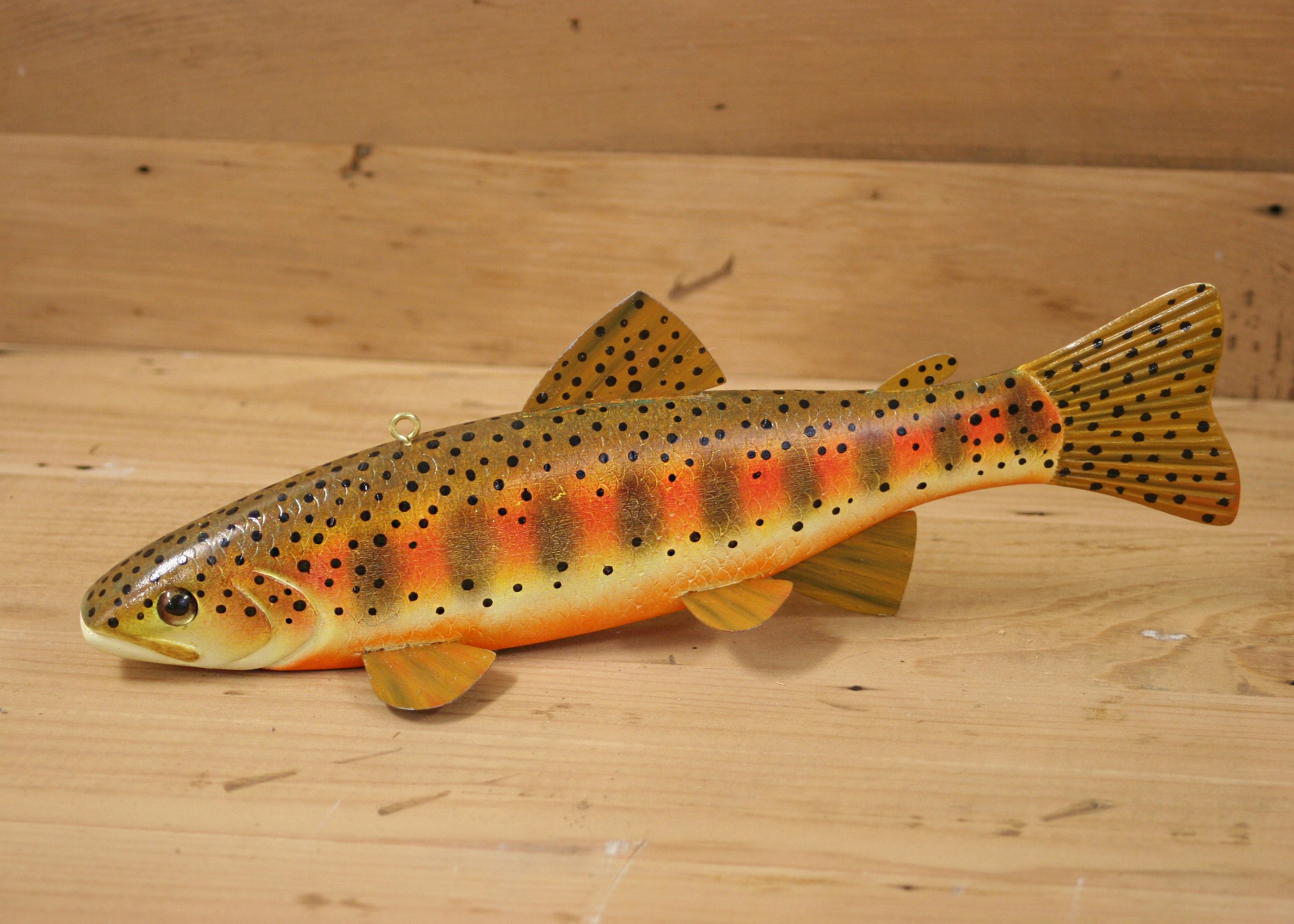 10" Hand Painted Golden Trout by John Jensen