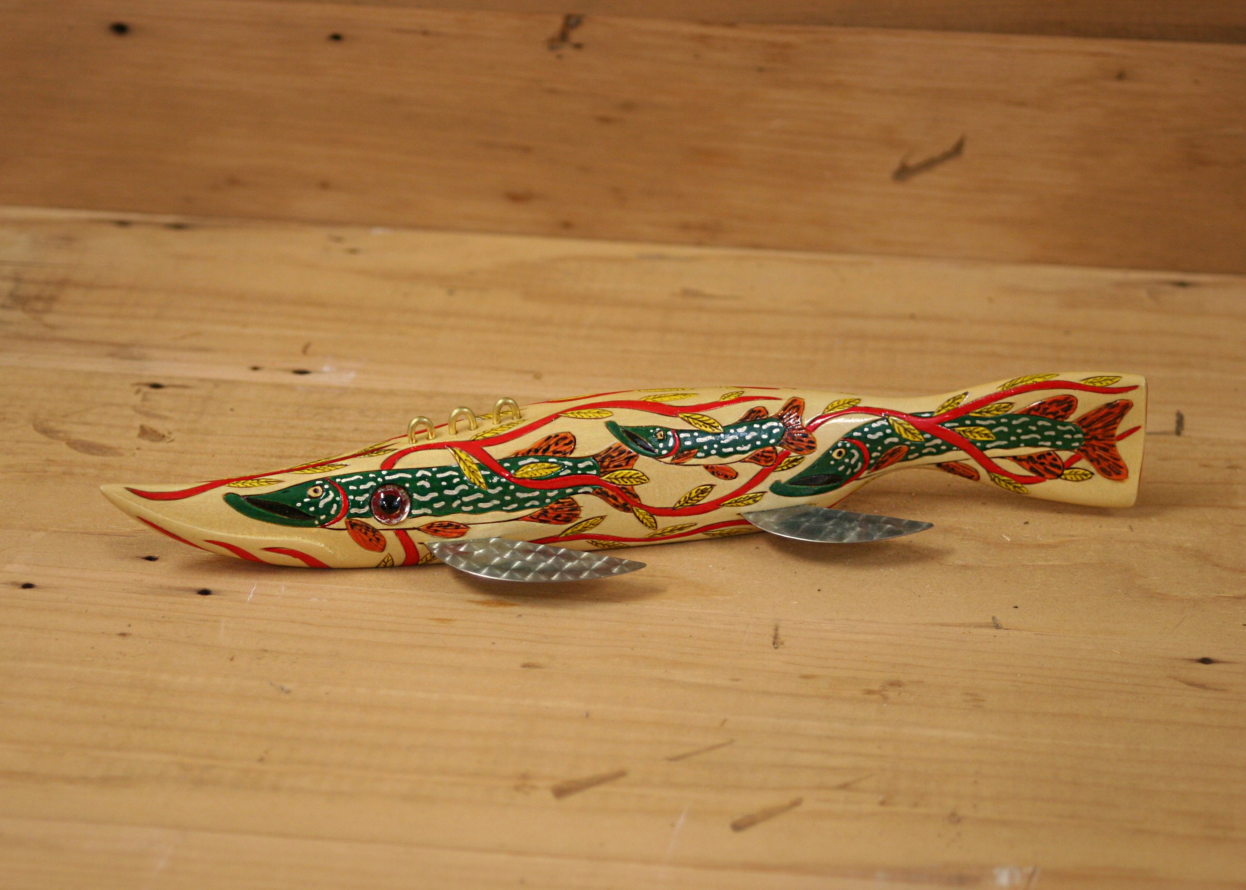 9" Folk Art Totem by Jay McEvers