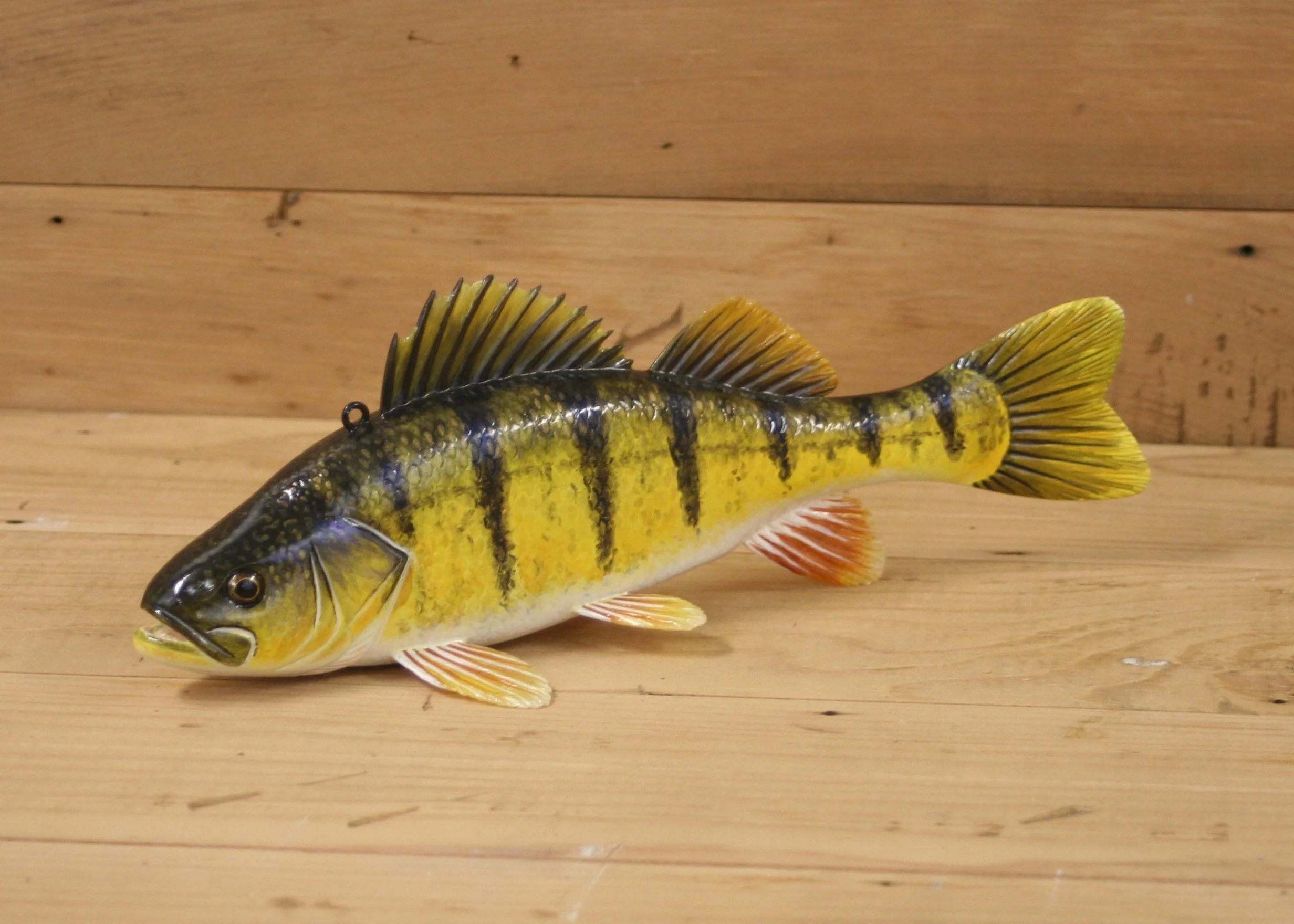 10" Hand Painted Perch by Jacob Sazama