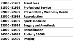 Dr. Buchanan Chart of Accounts