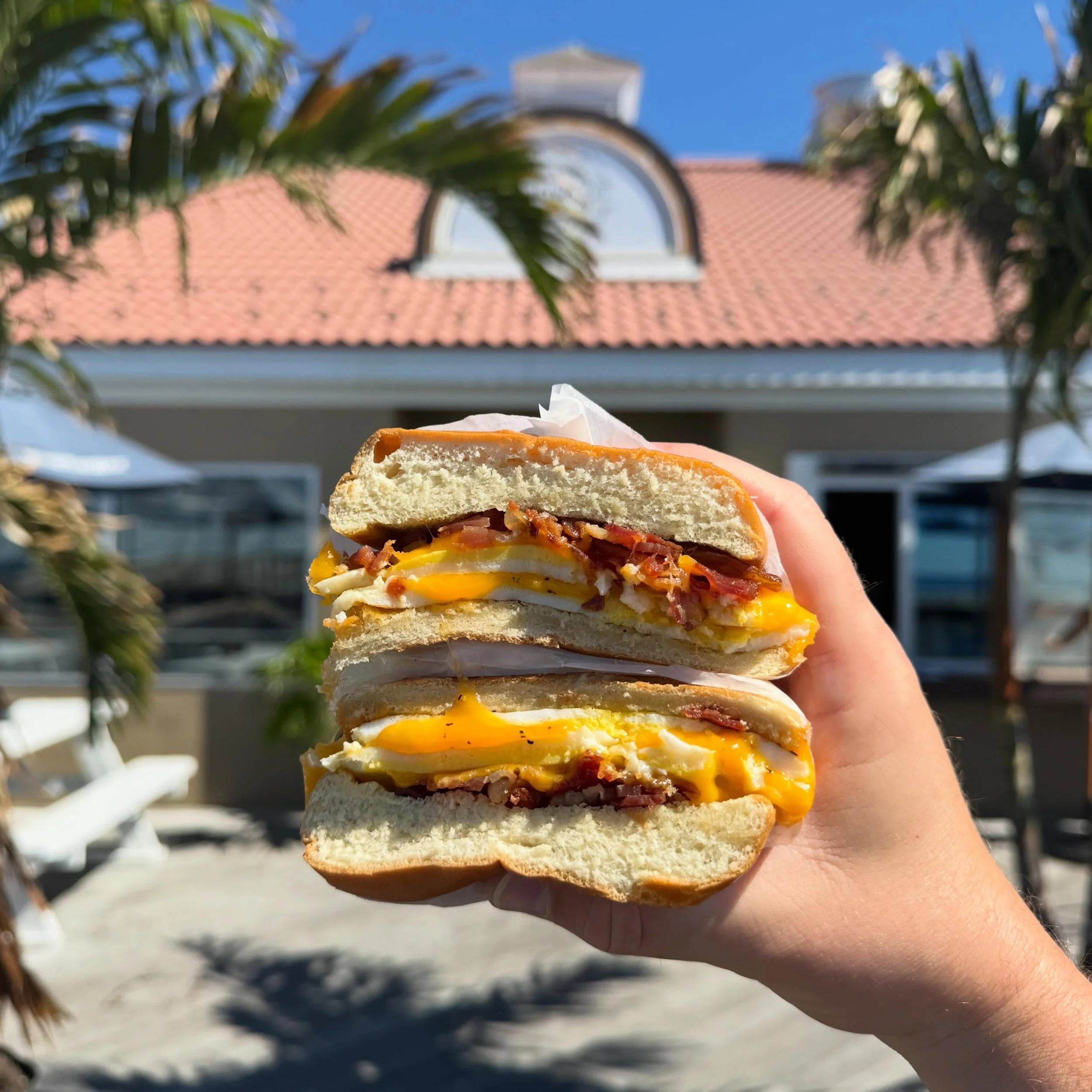 Lemme get a Baconeggandcheese please 🥓🍳😃