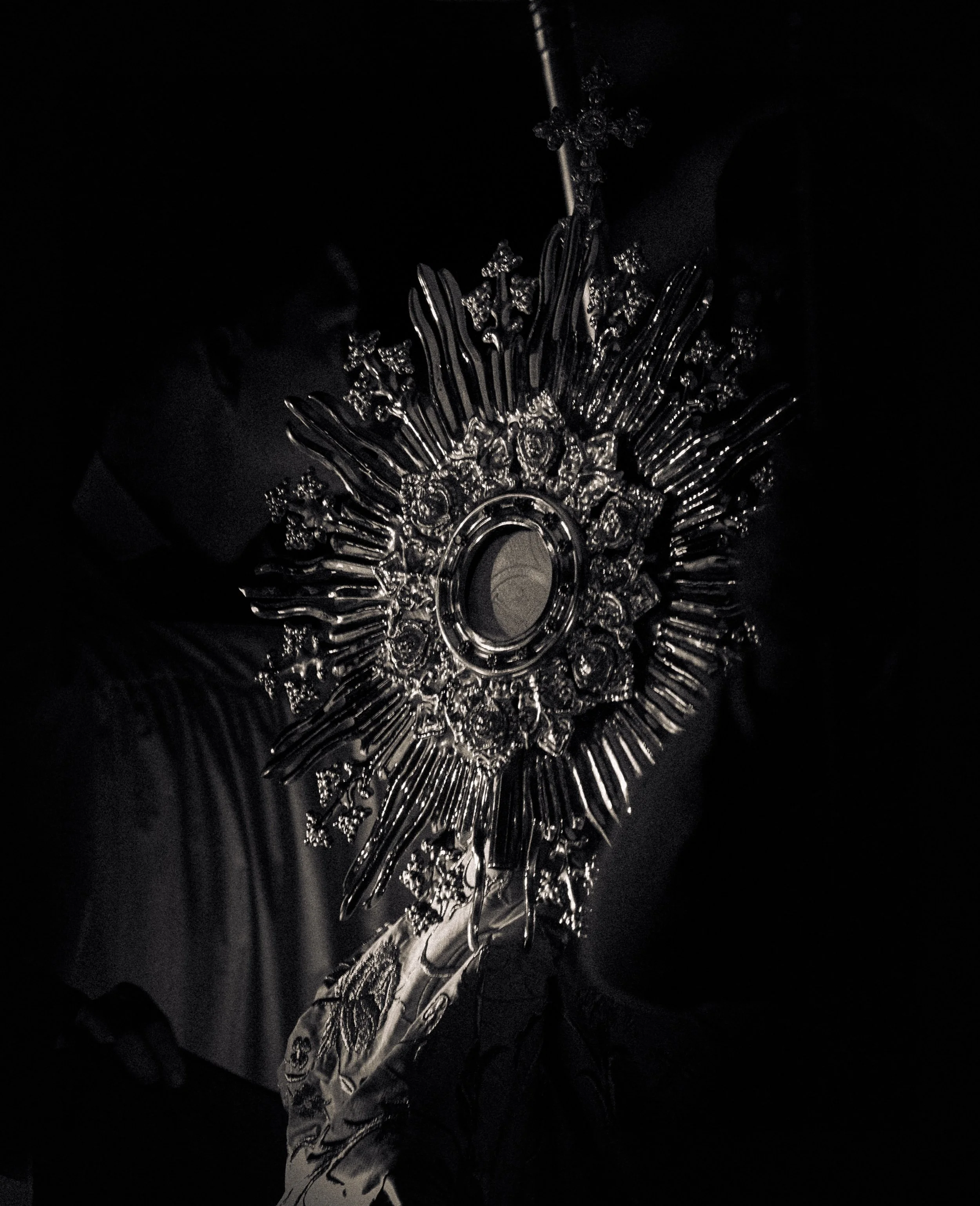O most Sacred, most loving Heart of Jesus, Thou art concealed in the Holy Eucharist, and Thou beatest for us still&hellip; 

I worship Thee then with all my best love and awe, with my fervent affection, with my most subdued, most resolved will. 

O m