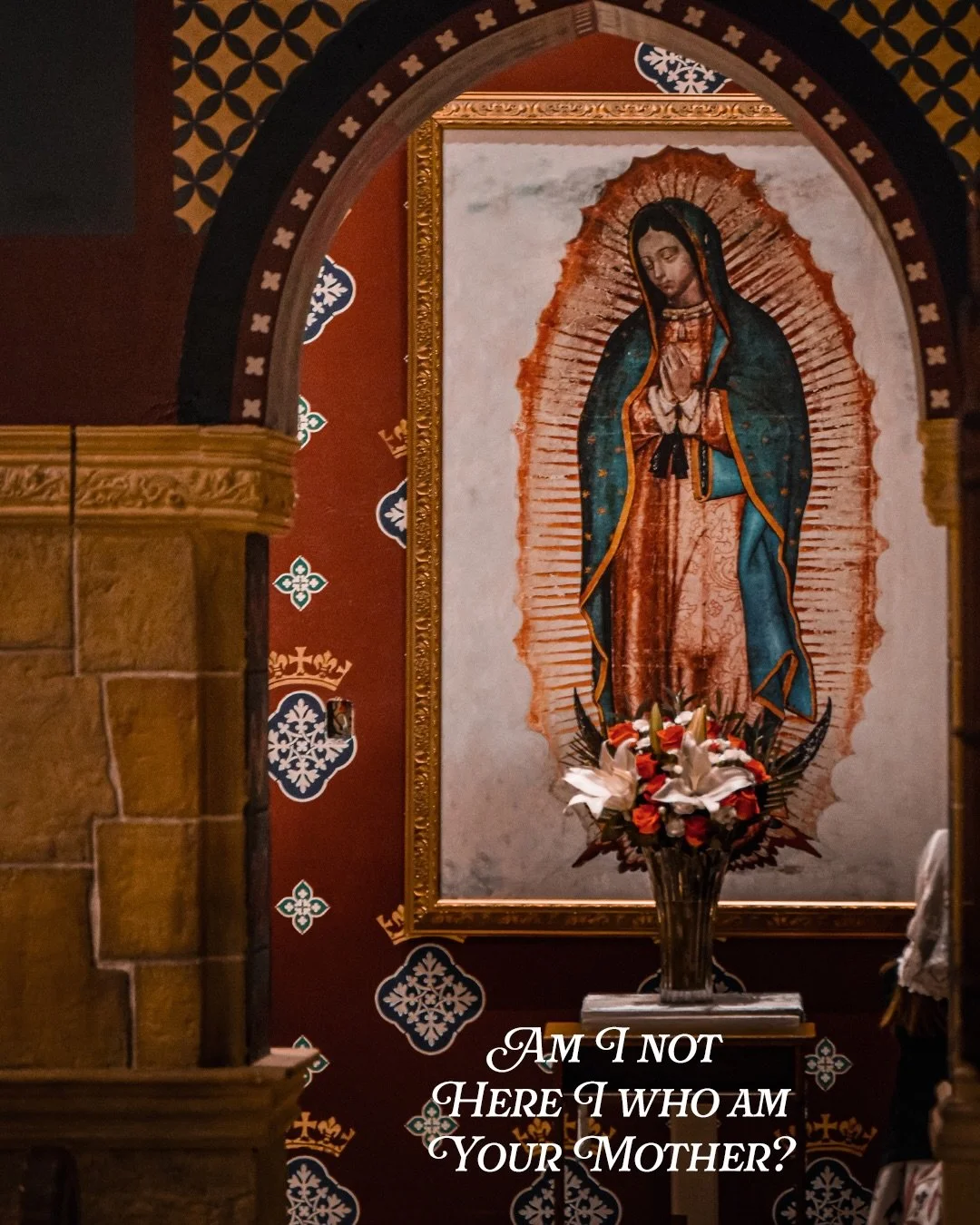 One morning 

an unexpected visitor 

appeared to someone who may have thought he was unworthy 

a convert 

a laborer 

a peasant 

and yet Our Mother&rsquo;s love has no boundaries 

and yet Our Mother&rsquo;s love has no boundaries

she chose the 