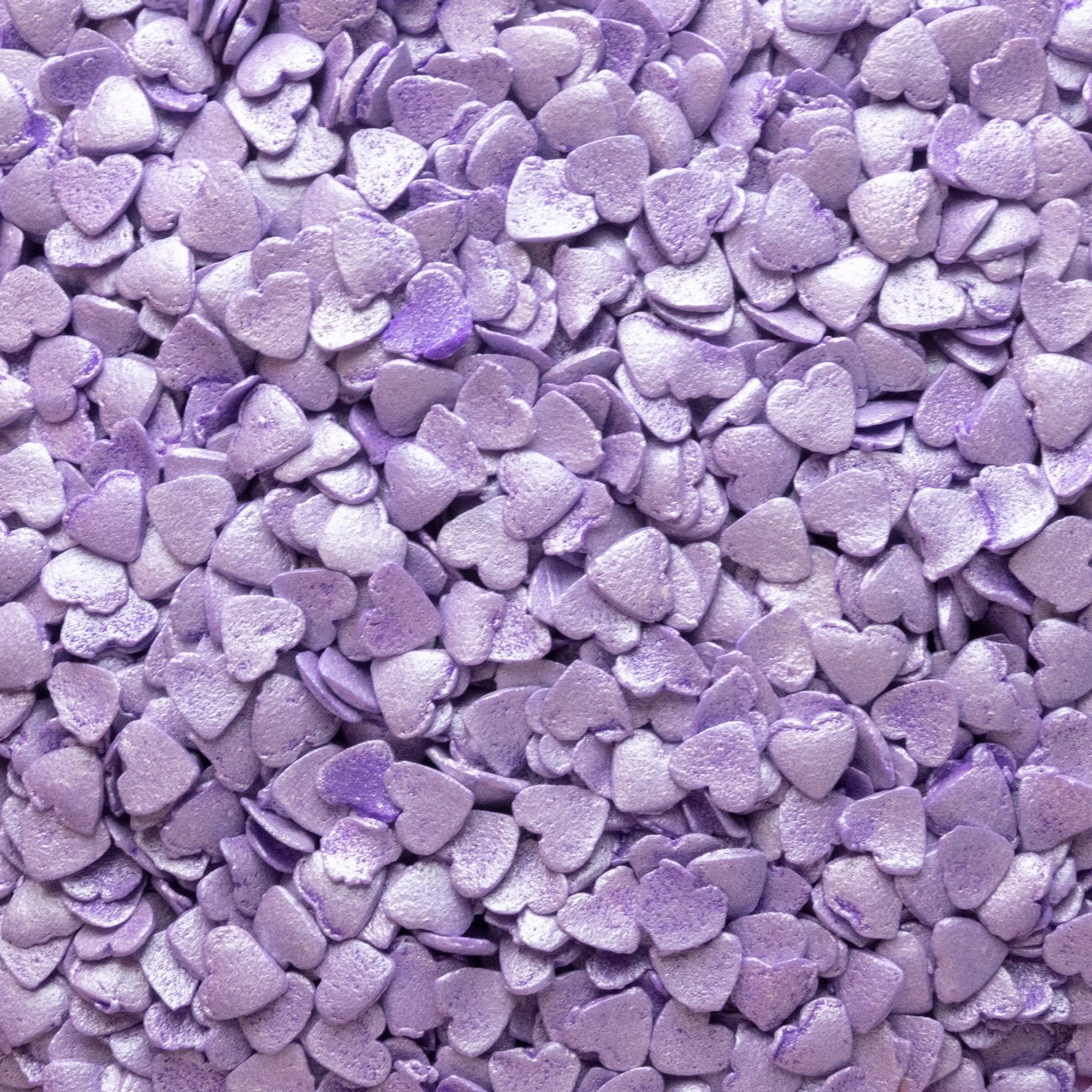 Purple Pearl Hearts Confetti