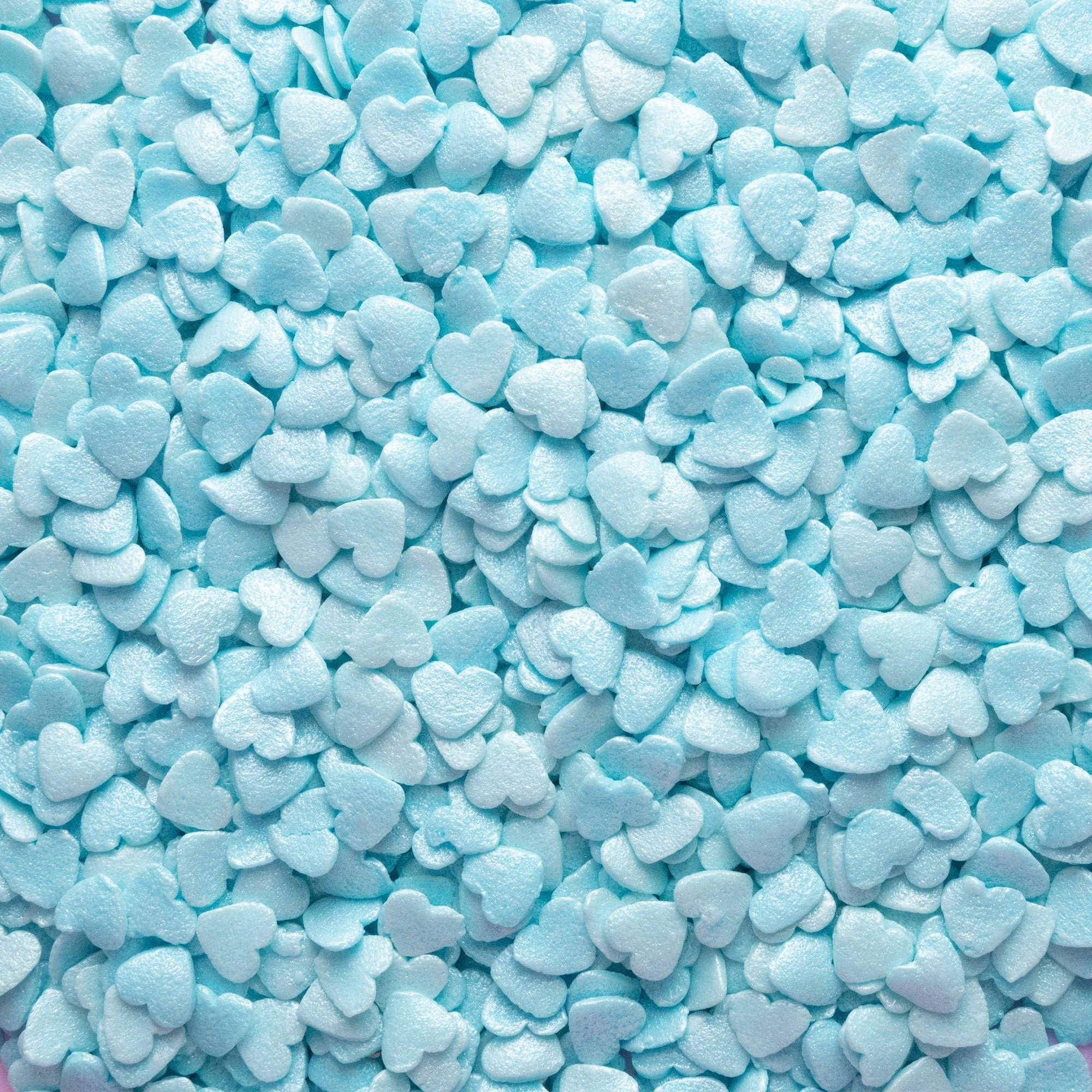 Blue Pearl Hearts Confetti