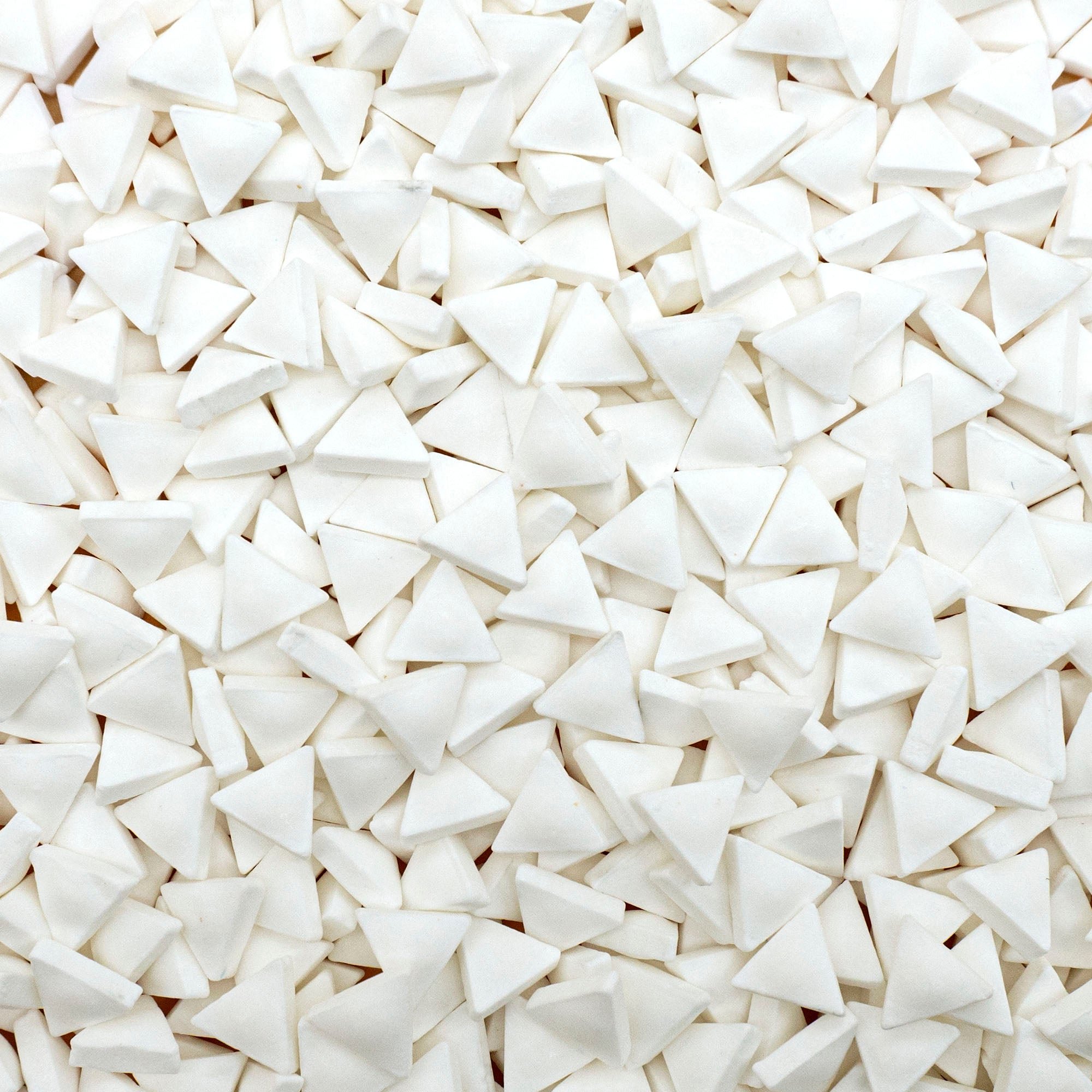 White Triangles Candy Sprinkles
