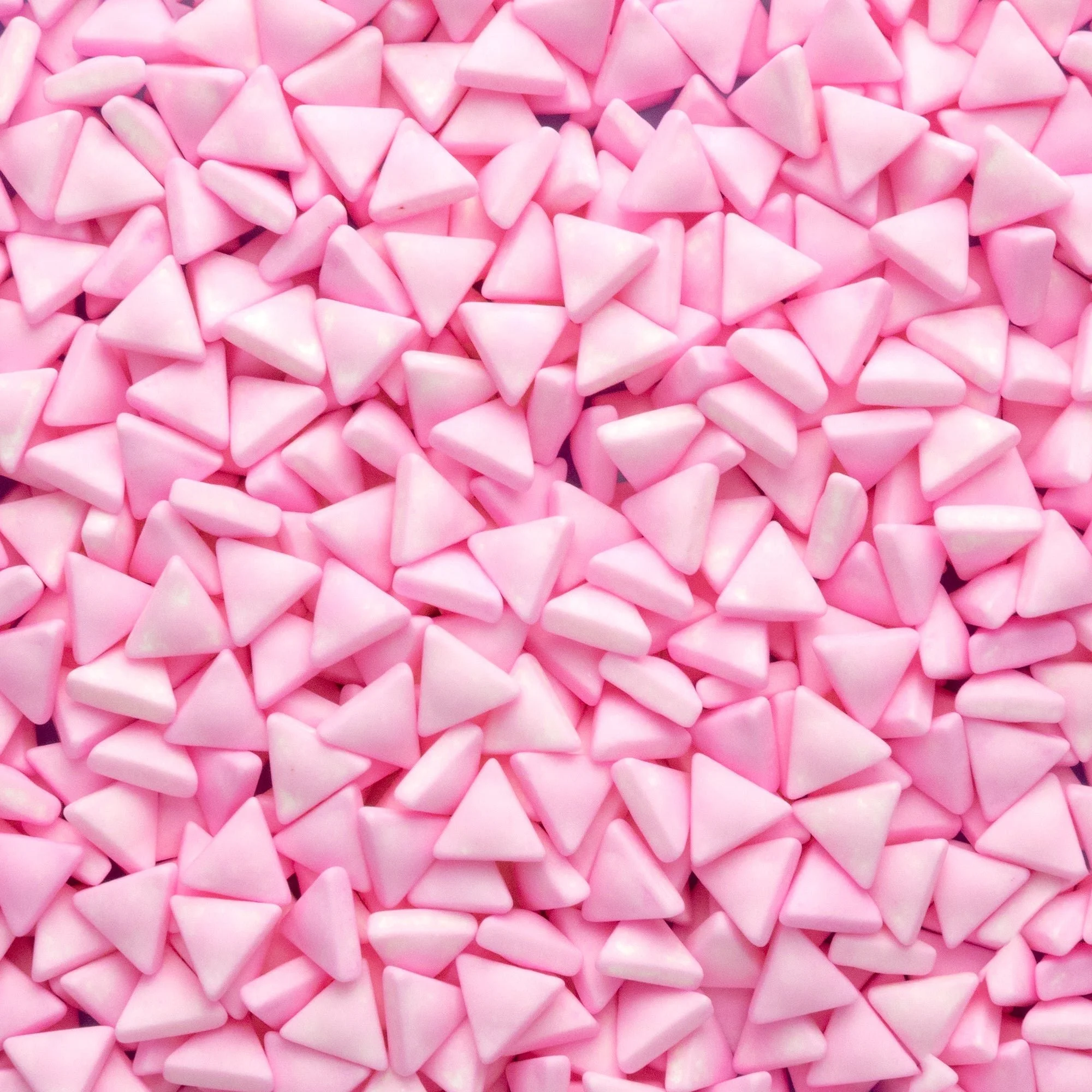 Pink Triangles Candy Sprinkles