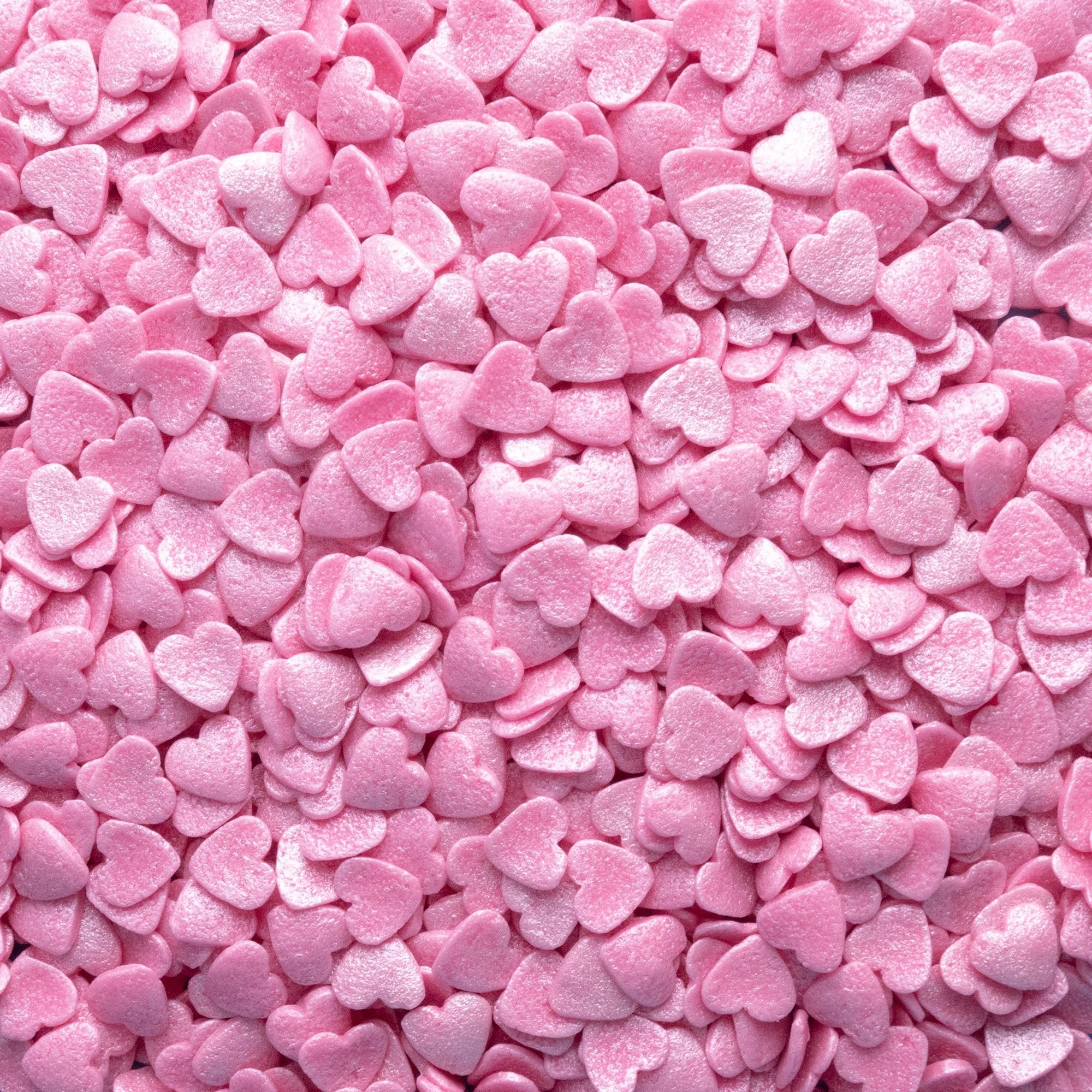 Pink Pearl Hearts Confetti
