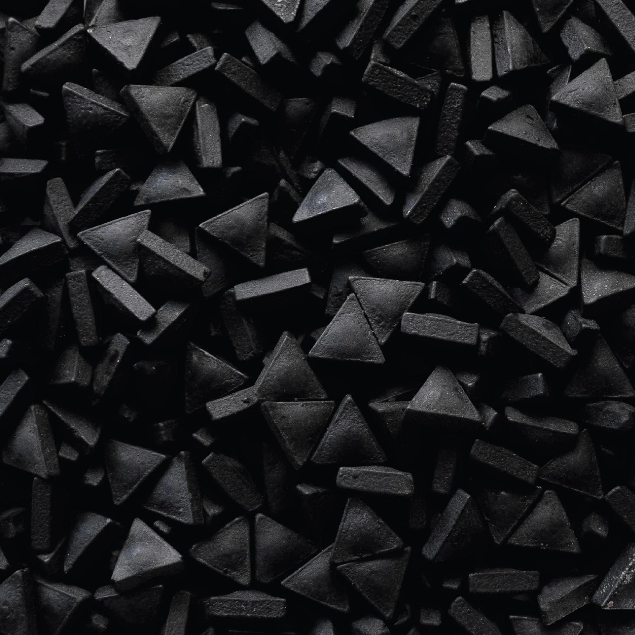 Black Triangles Candy Sprinkles