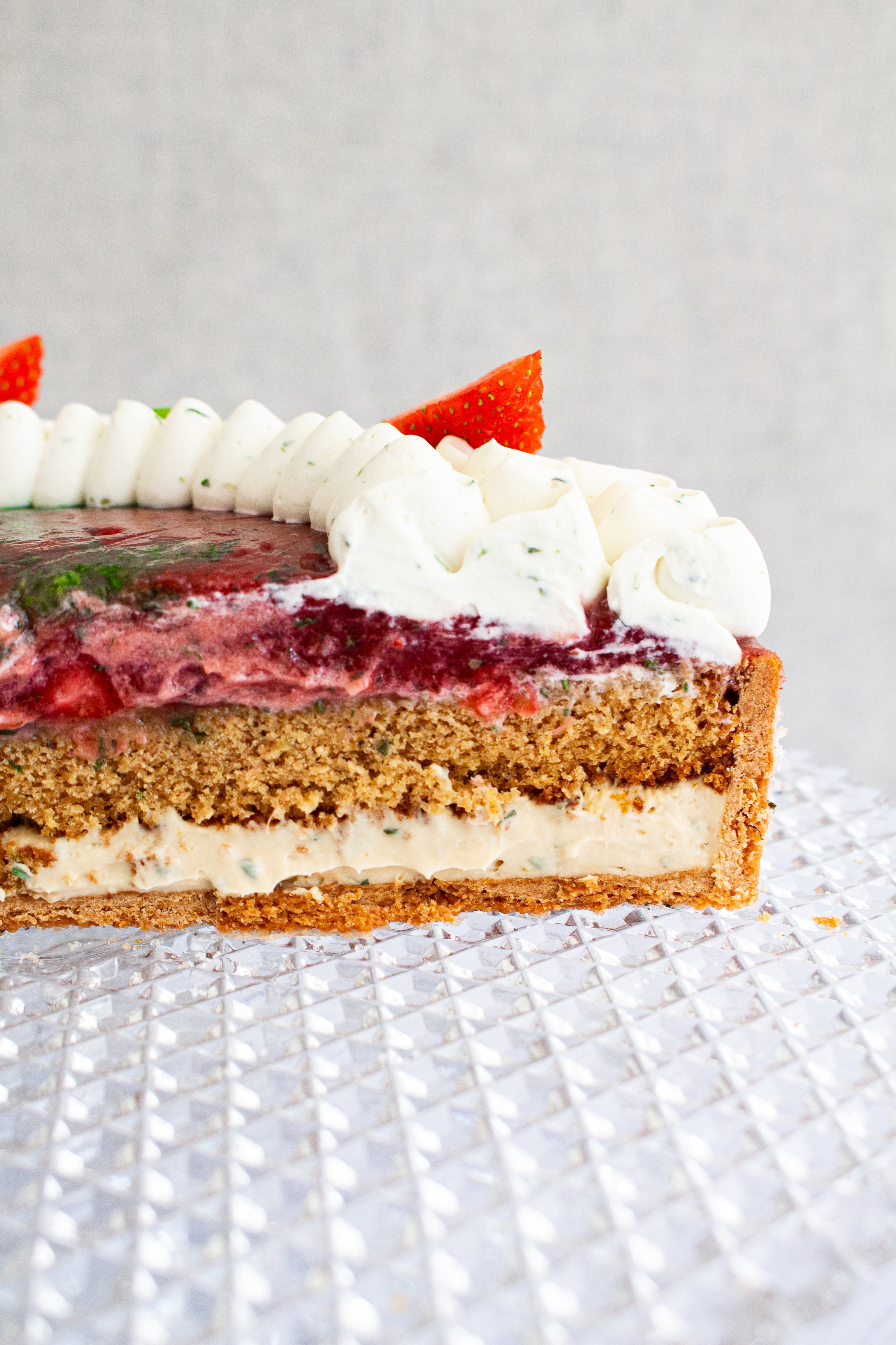 Tarte Fraise Menthe