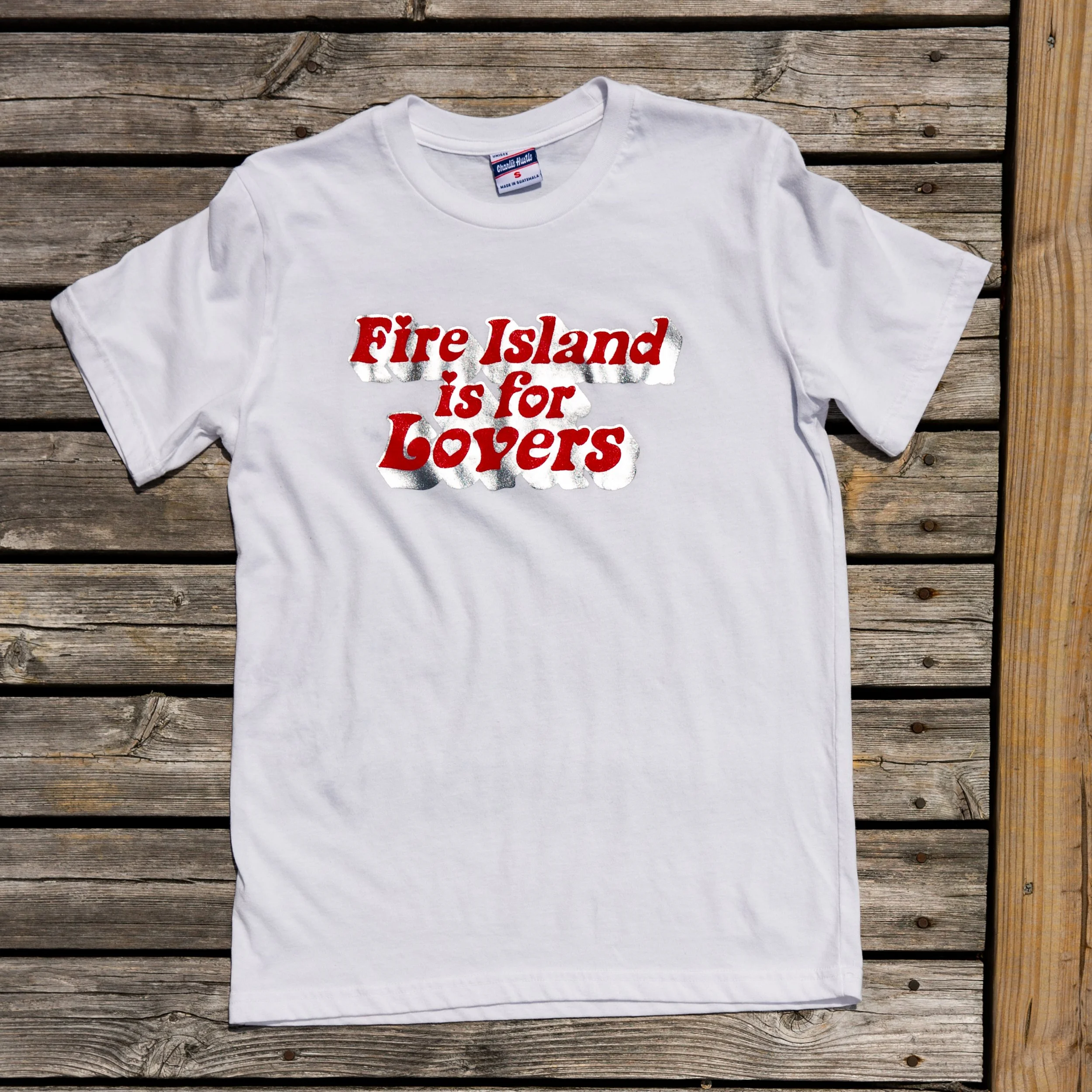 Fire Island Is For Lovers (Foil) White