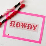 Hand Painted Howdy Book Mark Mesh 13