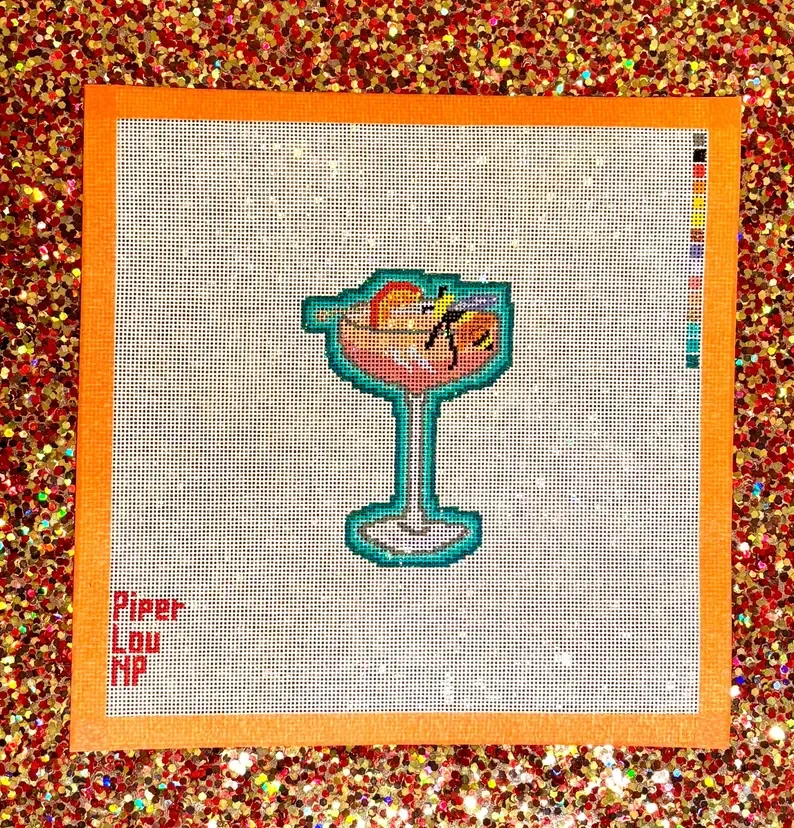 Piper Lou - Life of a Showgirl, Honey Spritz Needlepoint Canvas