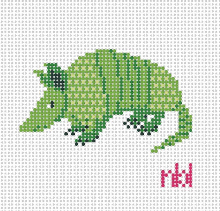 Blue water - Green Armadillo