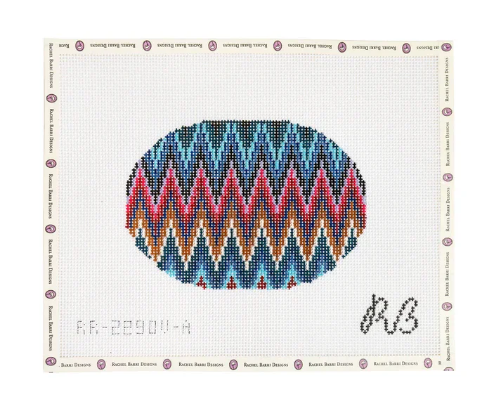 Rachel Barri - The Flame Oval Blue