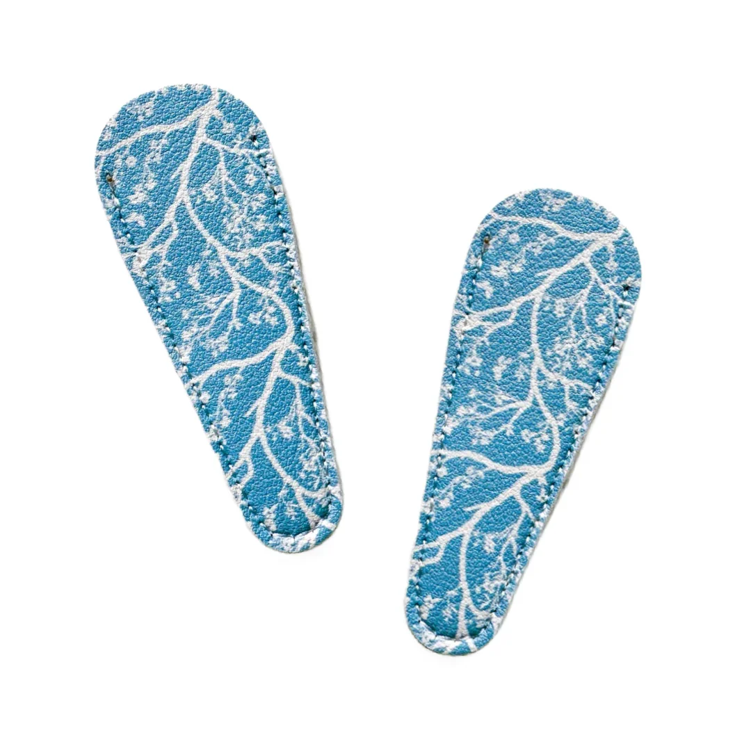 Penny Linn Leather Scissor Case with Bamboo Scissors - Leather Scissor Case - Trailing Floral