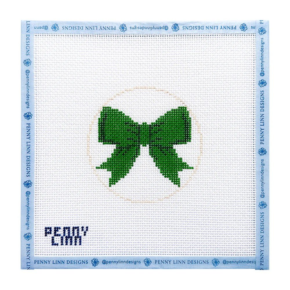 Penny Linn Green Bow - Beginner canvas