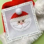 Stitch Style -Santa Face Round