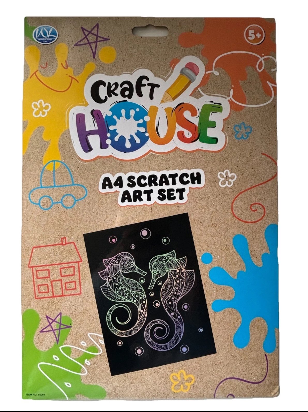 A4 Scratch Art Sheets