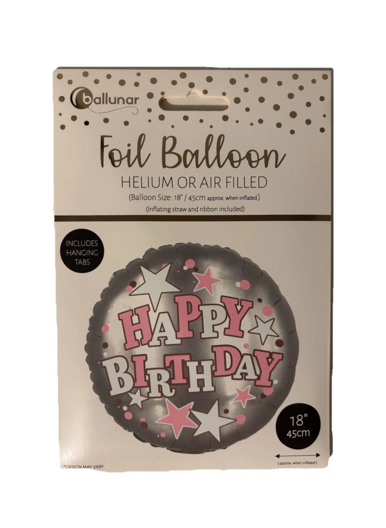 'Happy Birthday' Circle Foil balloon